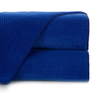 Ręcznik do rąk 30x50 cm szybkoschnący z mikrofibry kolor granatowy o ryżowej strukturze 280 g/m2 ZOE 1