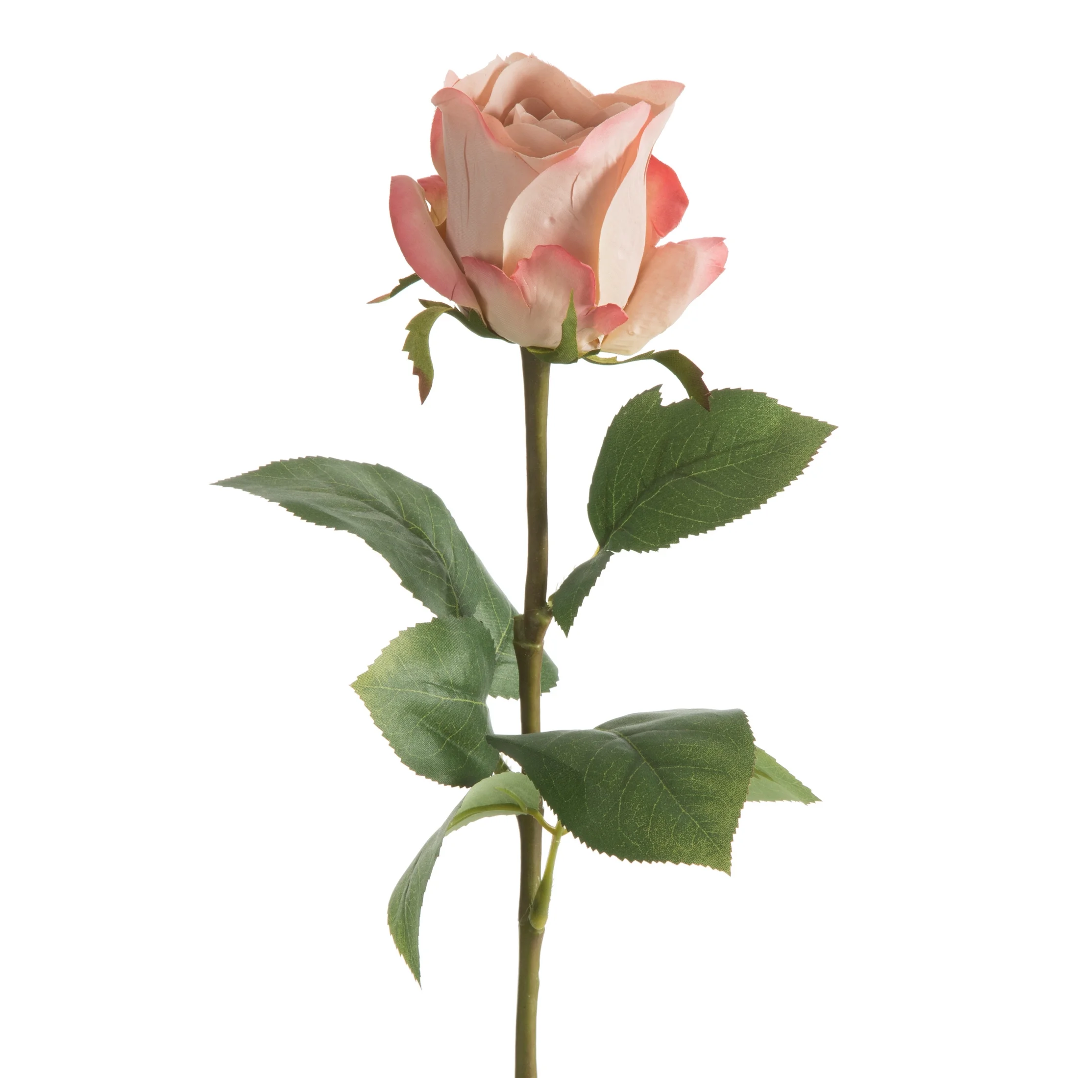 Kwiat sztuczny róża pudrowa 68 cm