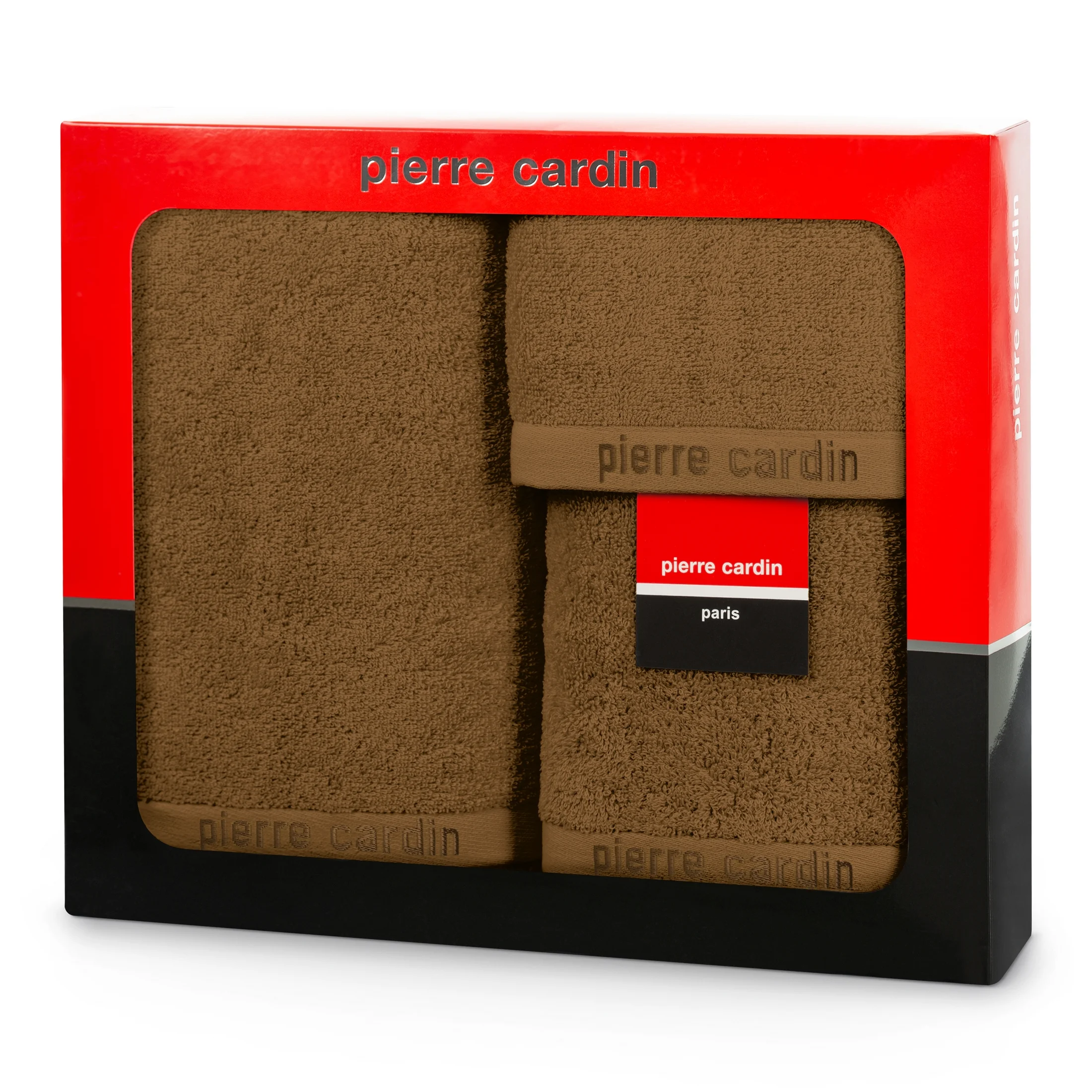 Zestaw ręczników bawełnianych na prezent 3 szt kolor miodowy 430 g/m2 EVI Pierre Cardin