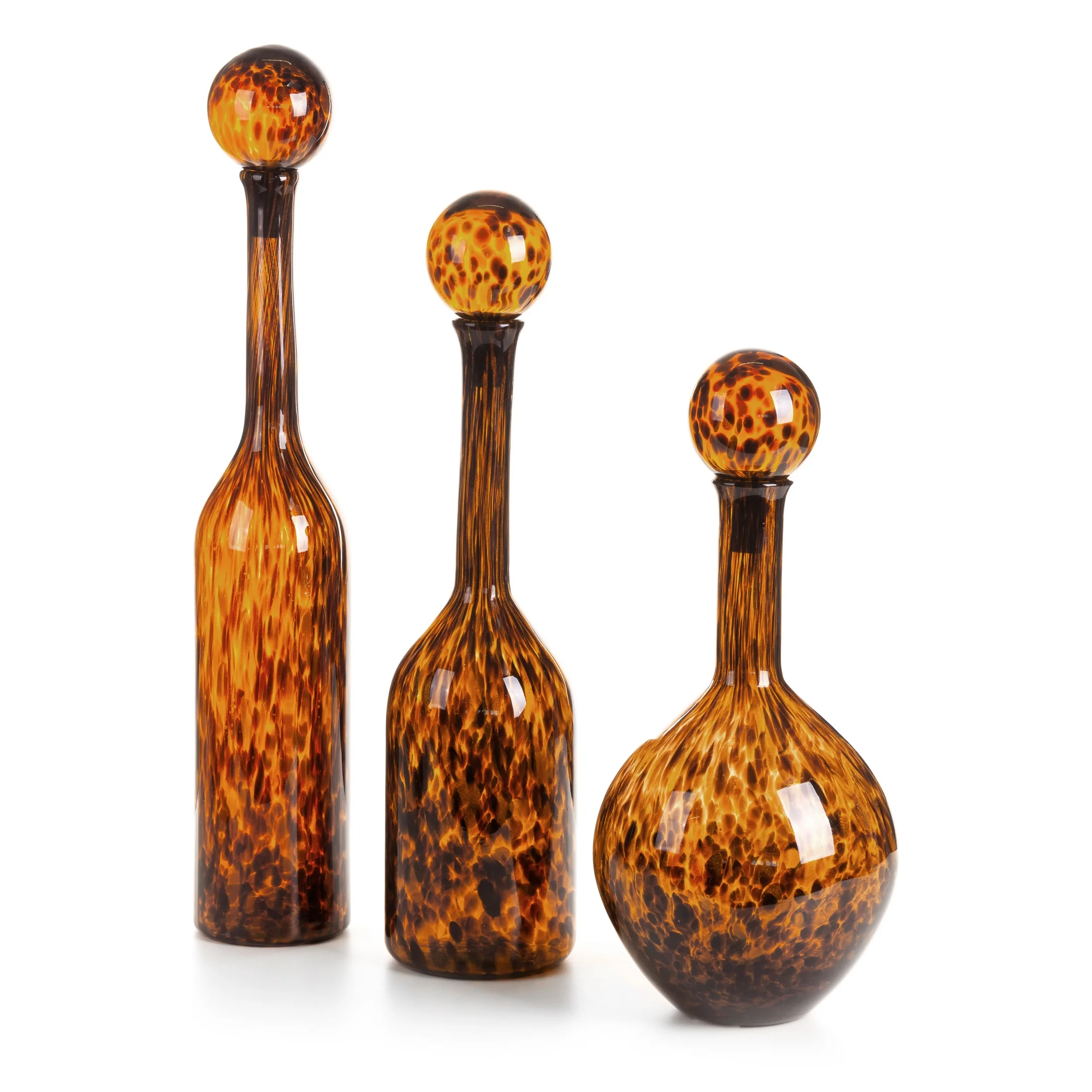 Karafka ISLA ze szkła artystycznego we wzór panterki