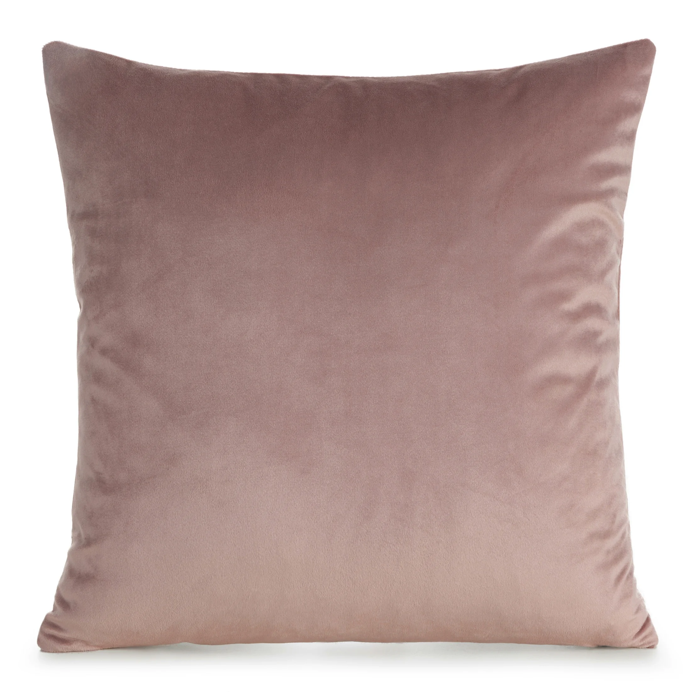 Poszewka na poduszkę 45x45 cm welwetowa, gładka ciemnoróżowa o delikatnym połysku GAJA 1 | eurofirany