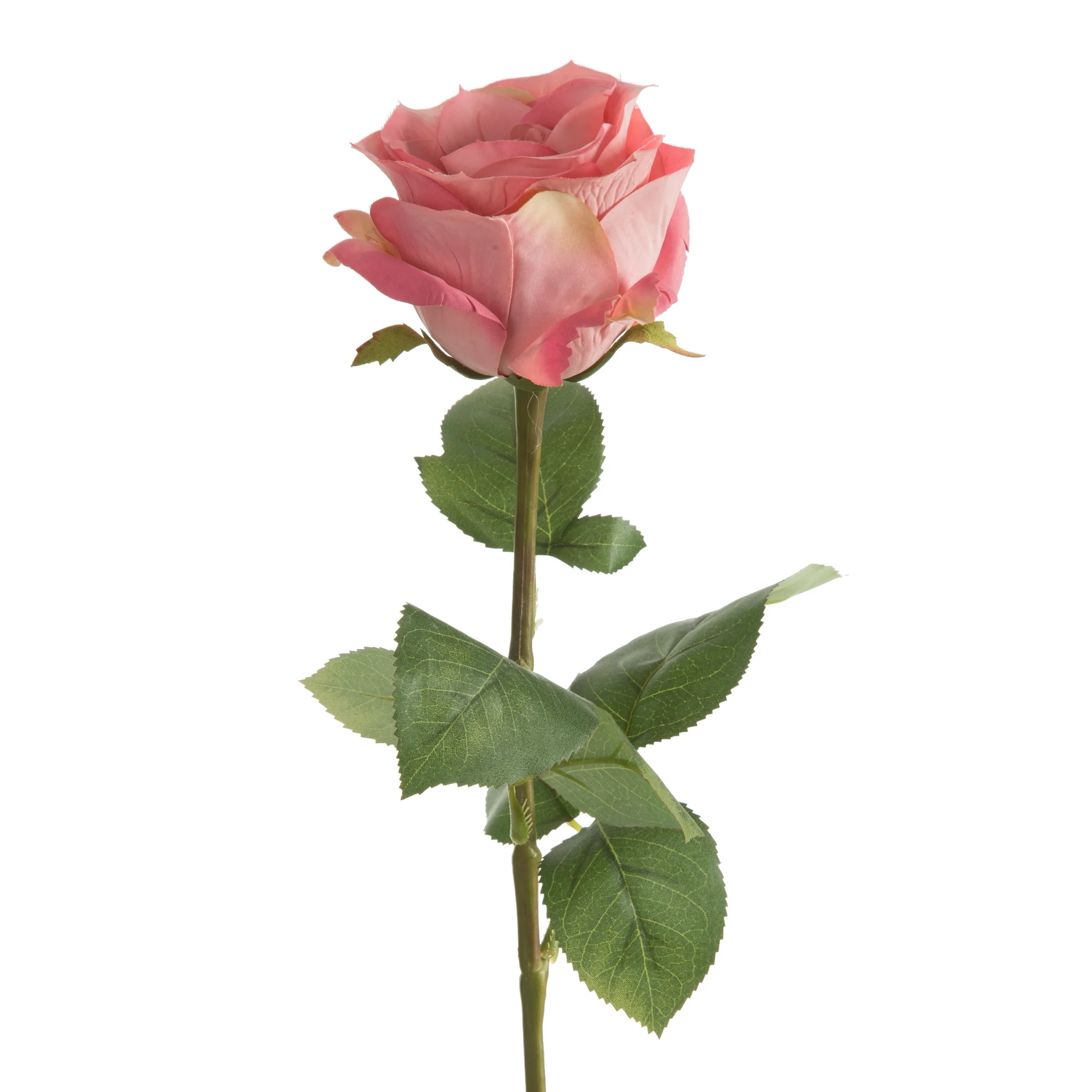 Kwiat sztuczny róża różowa 67 cm