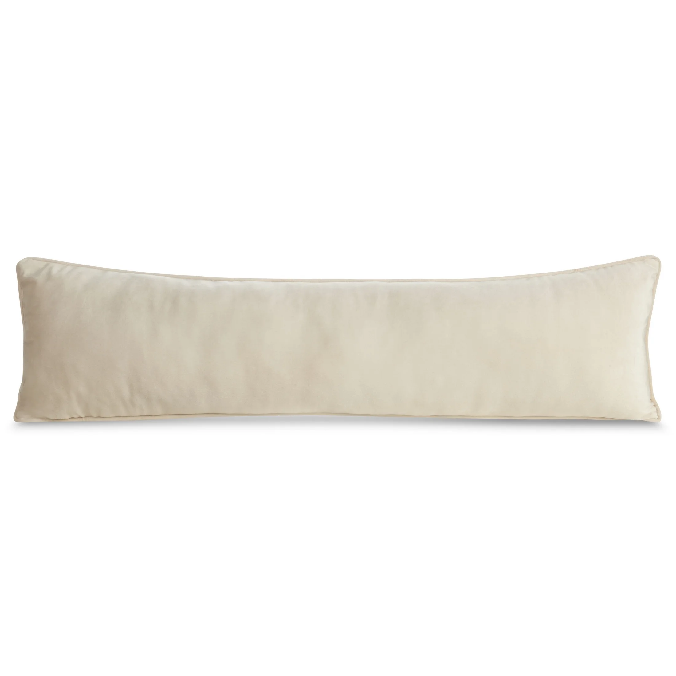 Poduszka 25x90 cm kremowa z welwetowej tkaniny - VELVET | eurofirany