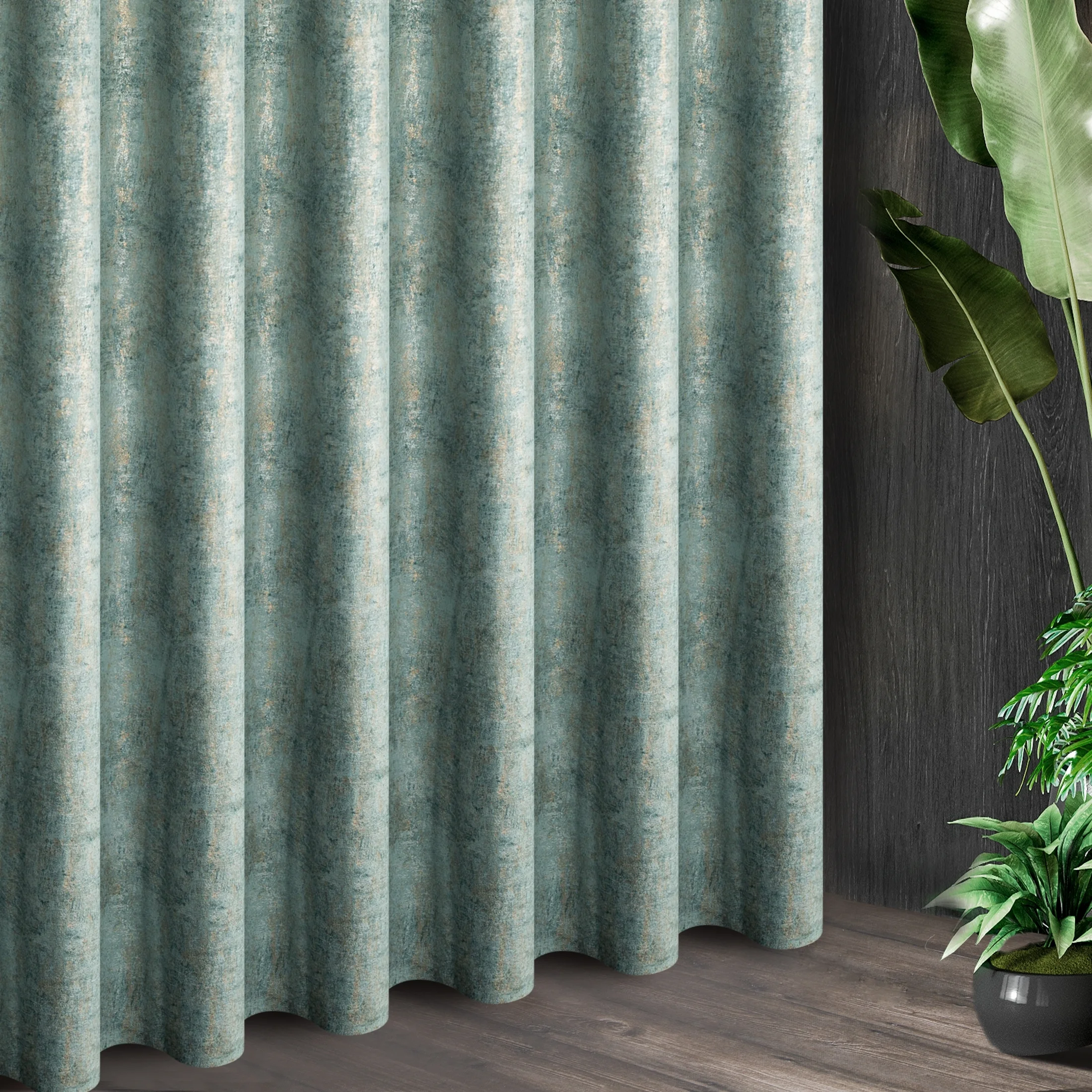 Tkanina zasłonowa z welwetu z motywem cieniowania