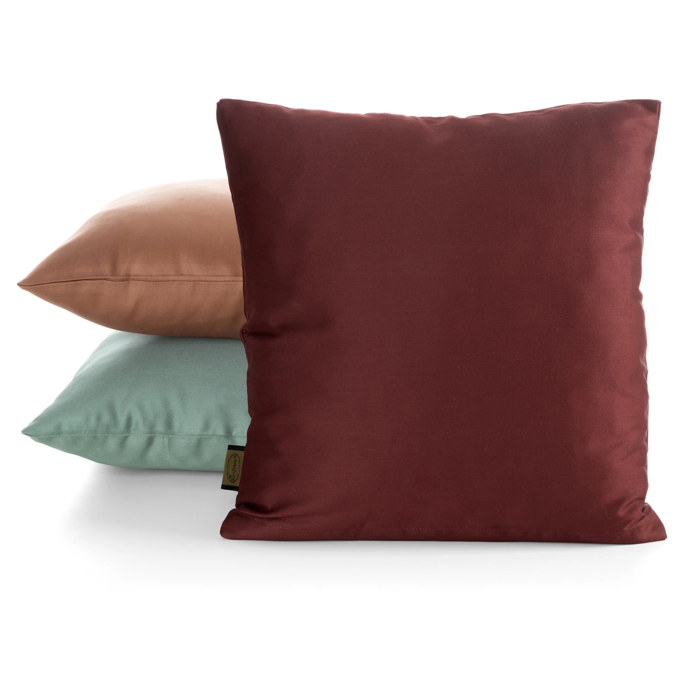 Poszewka na poduszkę 40x40 cm satyny bawełnianej szałwiowa NOVA