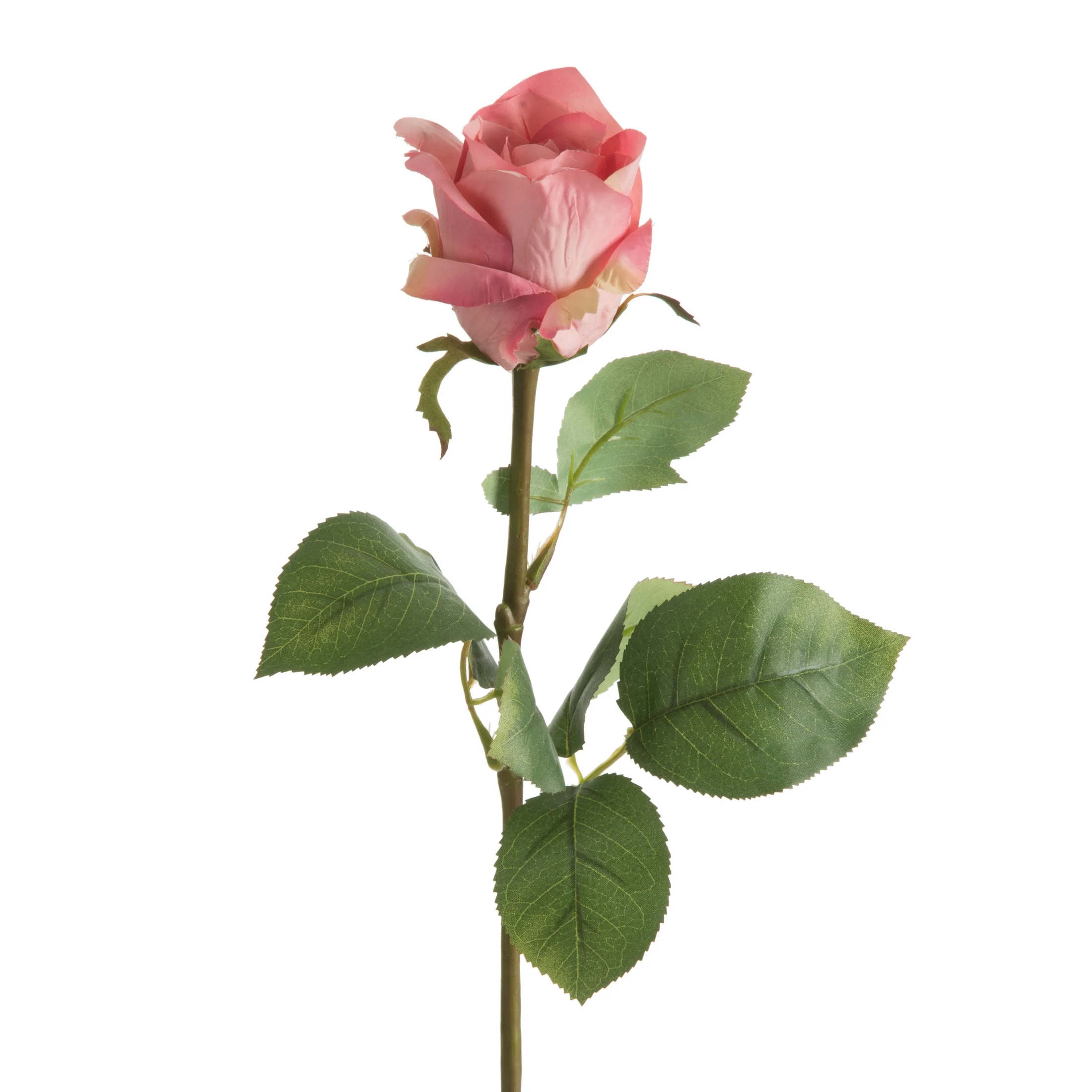 Kwiat sztuczny róża różowa 68 cm