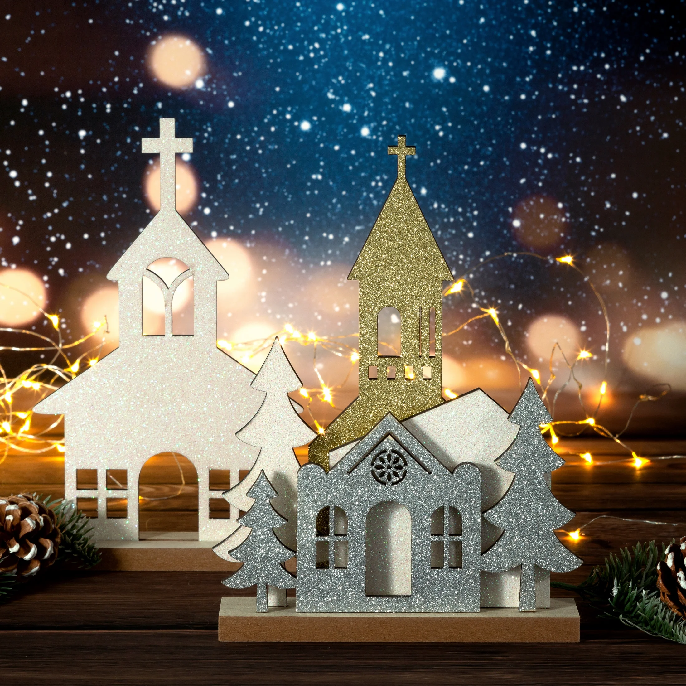 Ozdoba świąteczna KOŚCIÓŁ | eurofirany