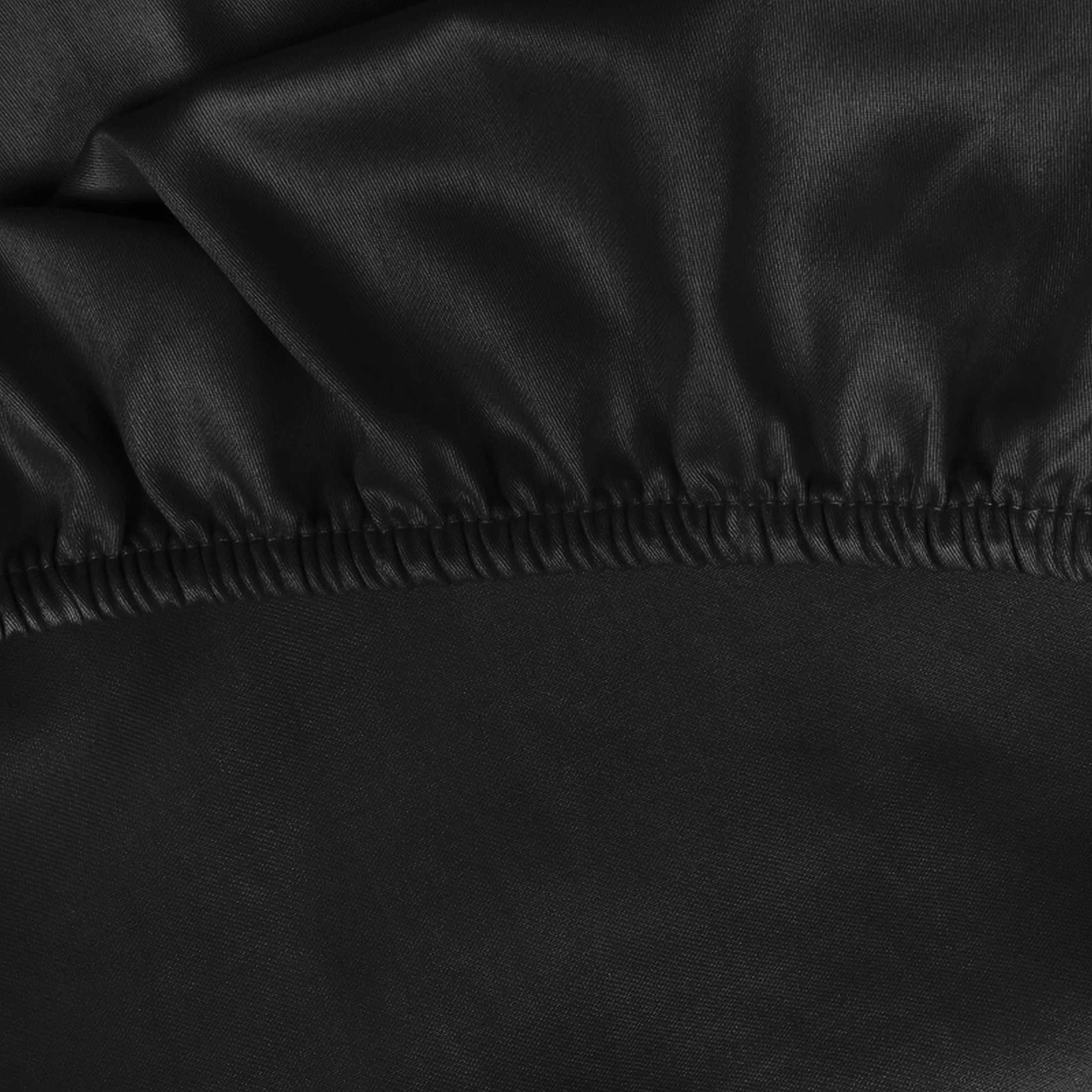 Prześcieradło jersey z gumką 180x200 cm z bawełny kolor czarny 125 g/m2 Design 91