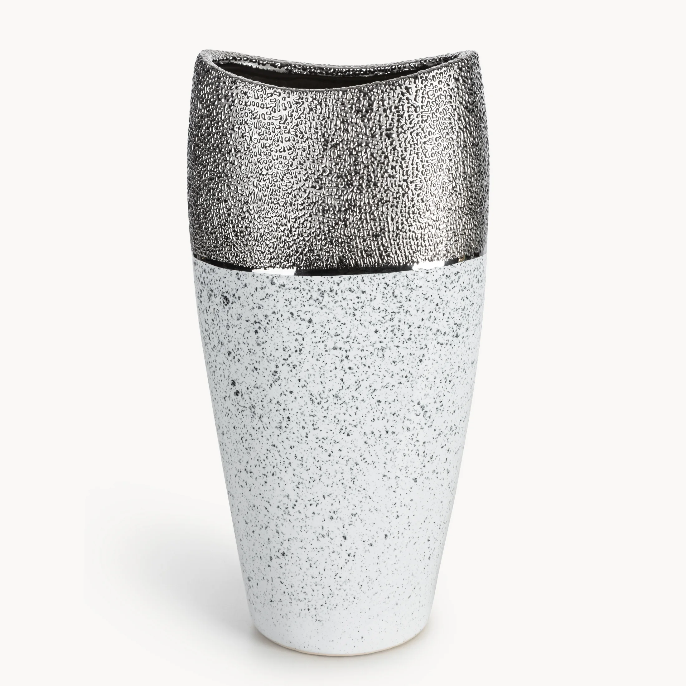 Wazon ceramiczny MILO zdobiony imitacją granitu | eurofirany