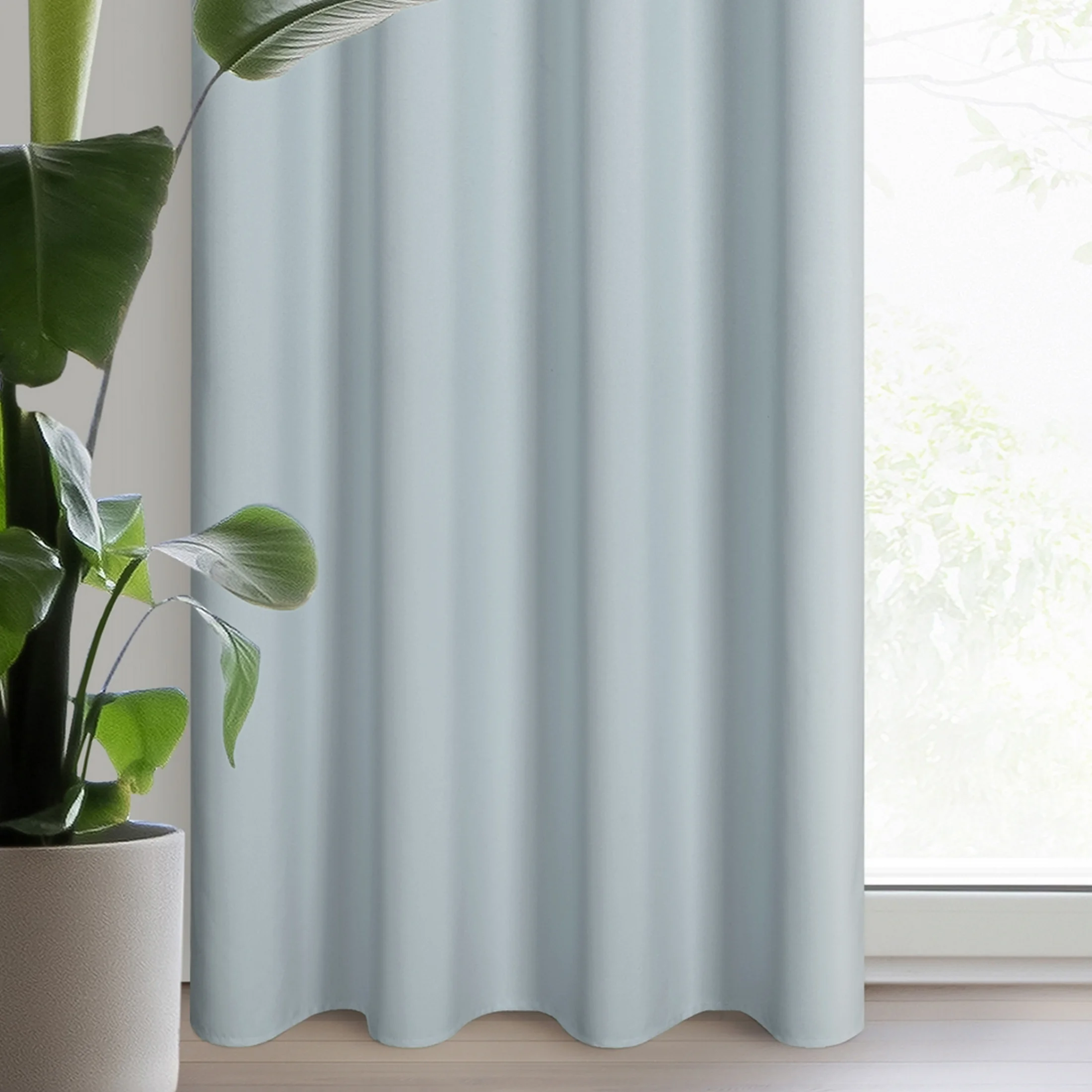 Zasłona platynowa z matowej gładkiej tkaniny 140x250 cm przelotka - RITA | eurofirany