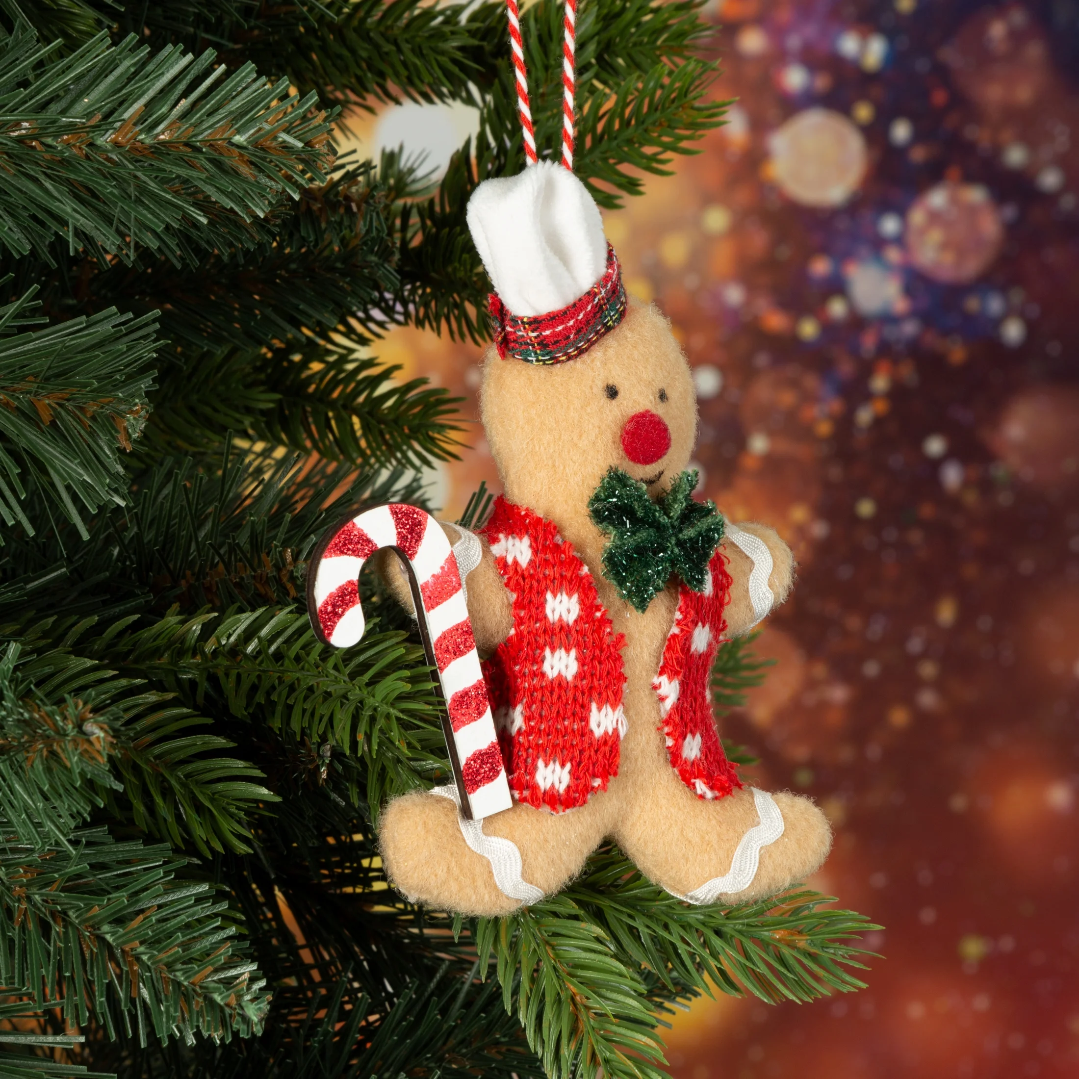 Ozdoba choinkowa PIERNIKOWY LUDZIK z filcu | eurofirany