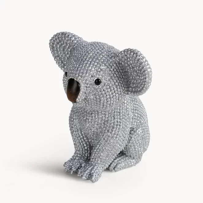 Figurka srebrna Koala o drobnym strukturalnym wzorze ELDO 1