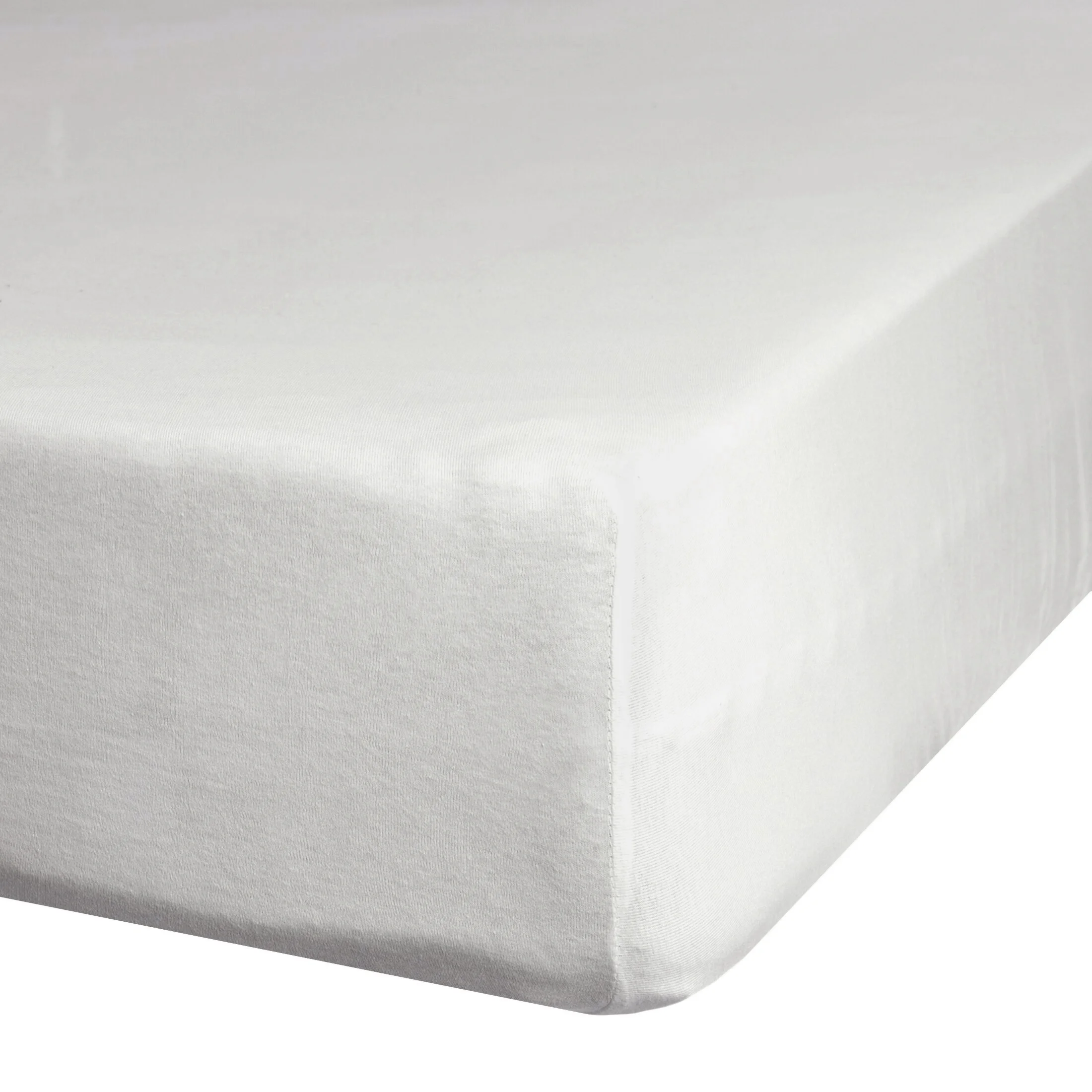 Prześcieradło jersey z gumką 120x200 cm z bawełny kolor jasnokremowy 140 g/m2 | eurofirany