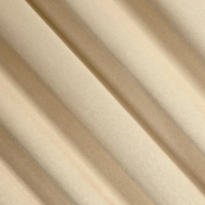 E118/4 Zasłona szyta na taśmie 5 cm szampańska z tkaniny strukturalnej z delikatnym połyskiem