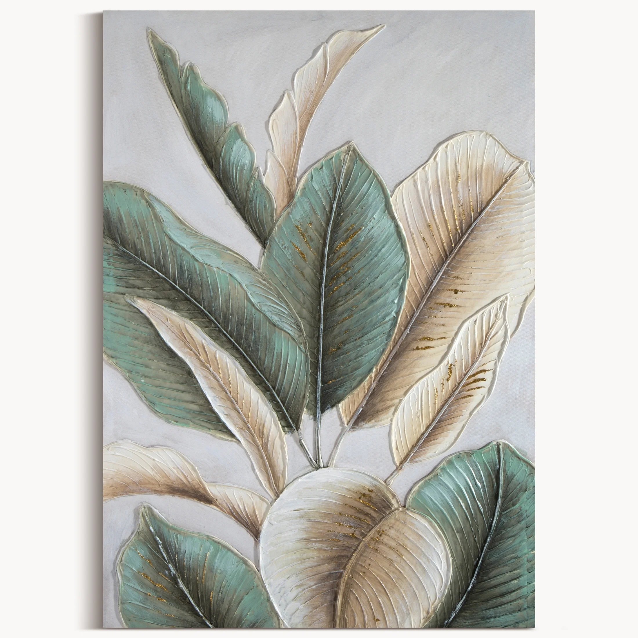 Obraz LIŚCIE BANANOWACA ręcznie malowane na płótnie | eurofirany