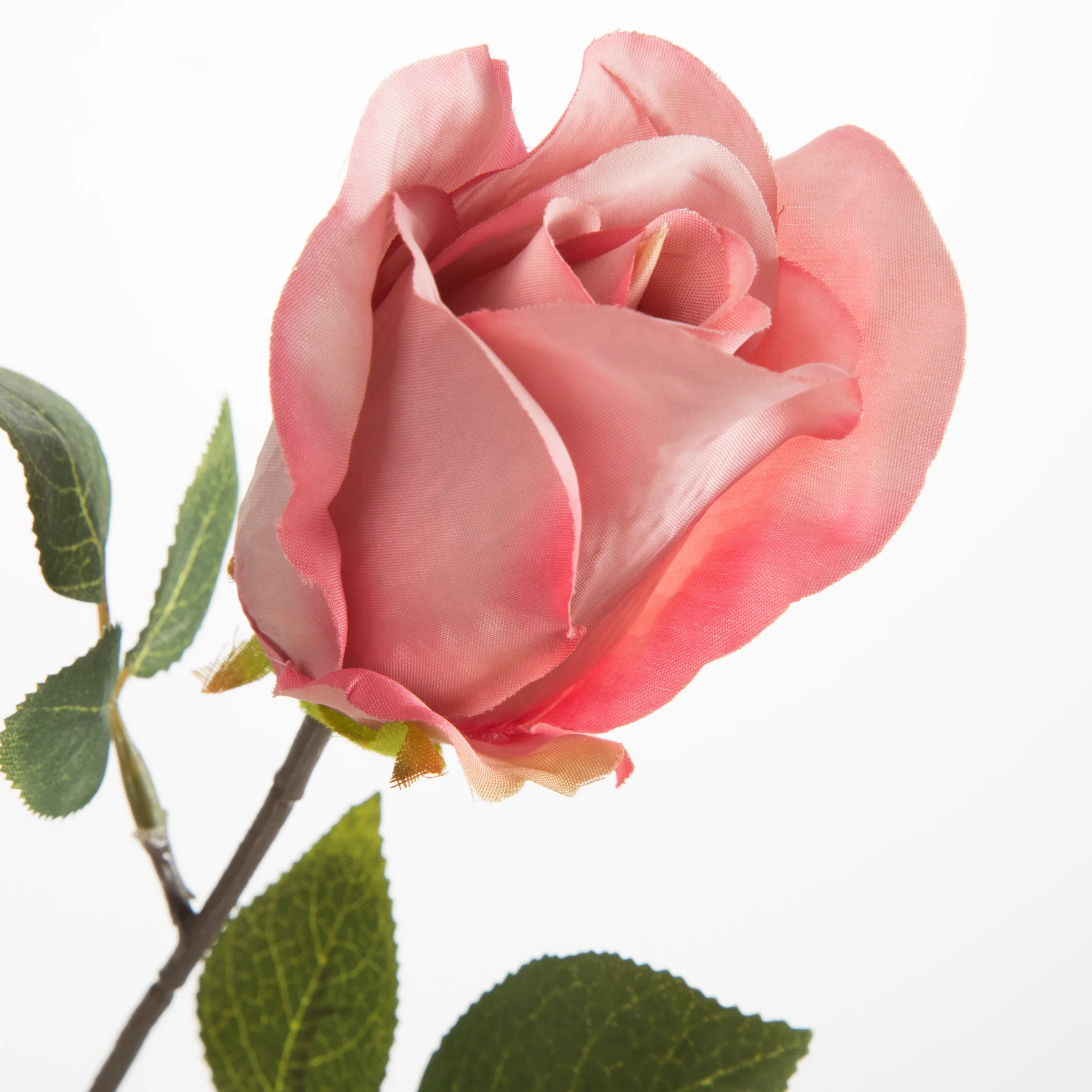 Kwiat sztuczny róża różowa 53 cm