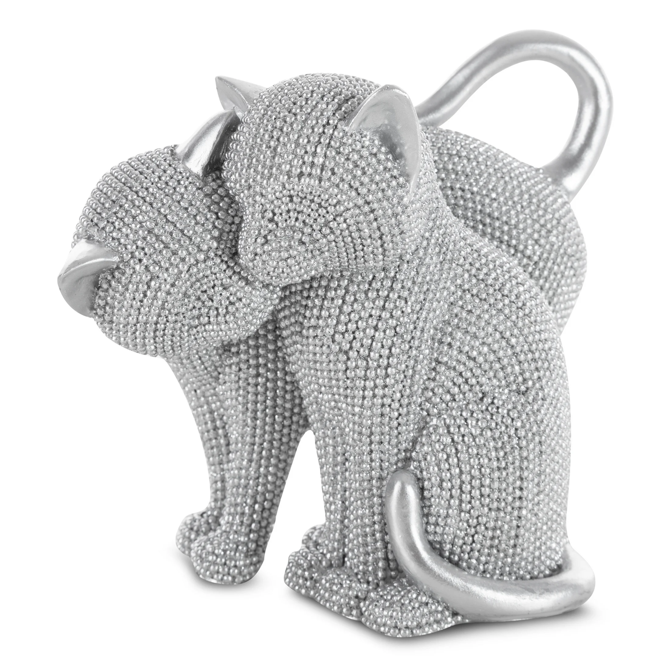 KOT - figurka dekoracyjna ELDO o drobnym strukturalnym wzorze | eurofirany