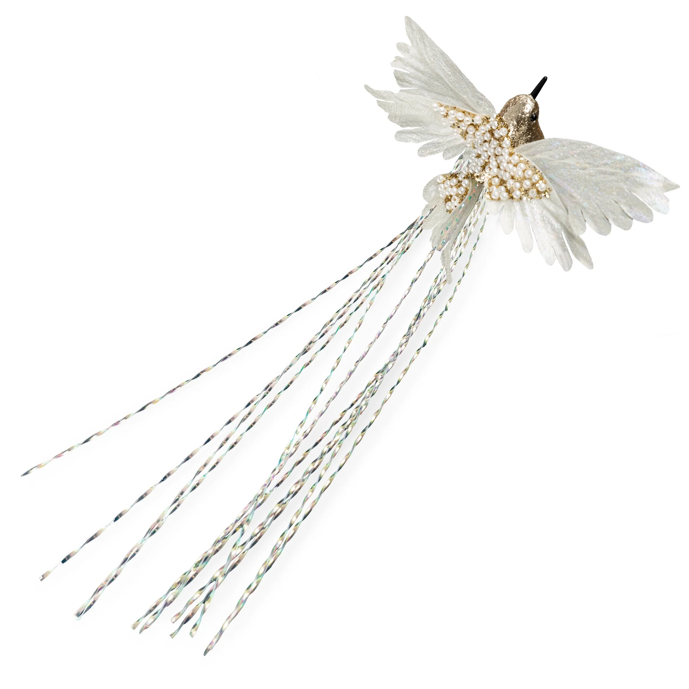 Ozdoba choinkowa PTAK z lśniącymi akcentami | eurofirany