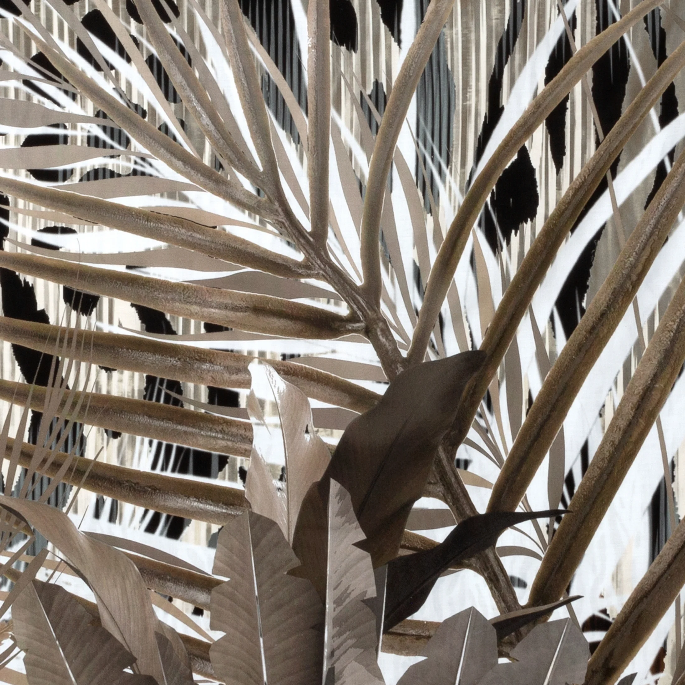 Pościel 160x200 cm komplet 3 częściowy z makosatyny bawełnianej kolor brązowy, beżowy z designerskim wzorem EVA 14 Eva Minge