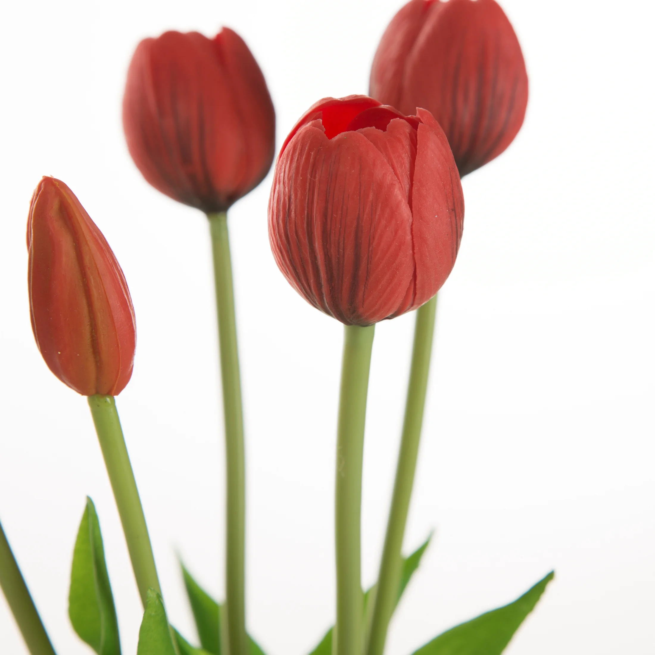 Kwiat sztuczny tulipan czerwony 41 cm