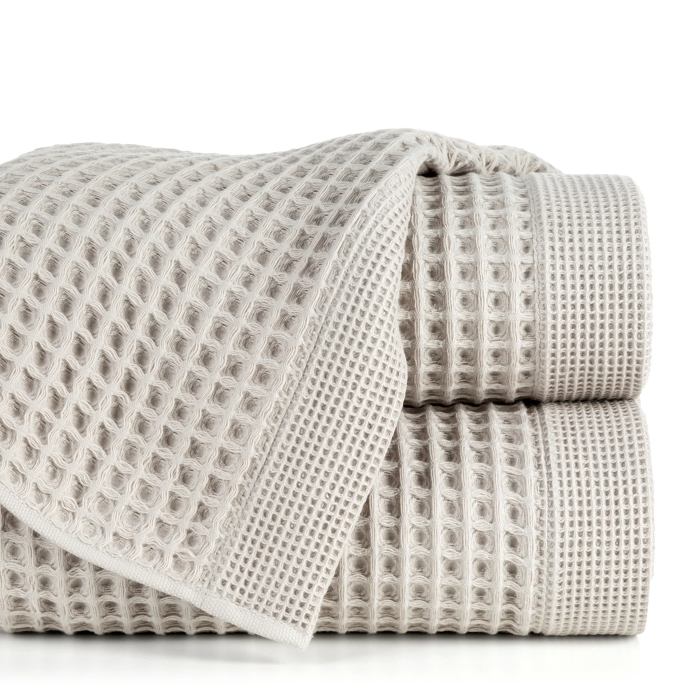 Ręcznik kąpielowy 50x90 cm bawełniany kolor srebrny o charakterystycznej gofrowej strukturze 400 g/m2 MELO