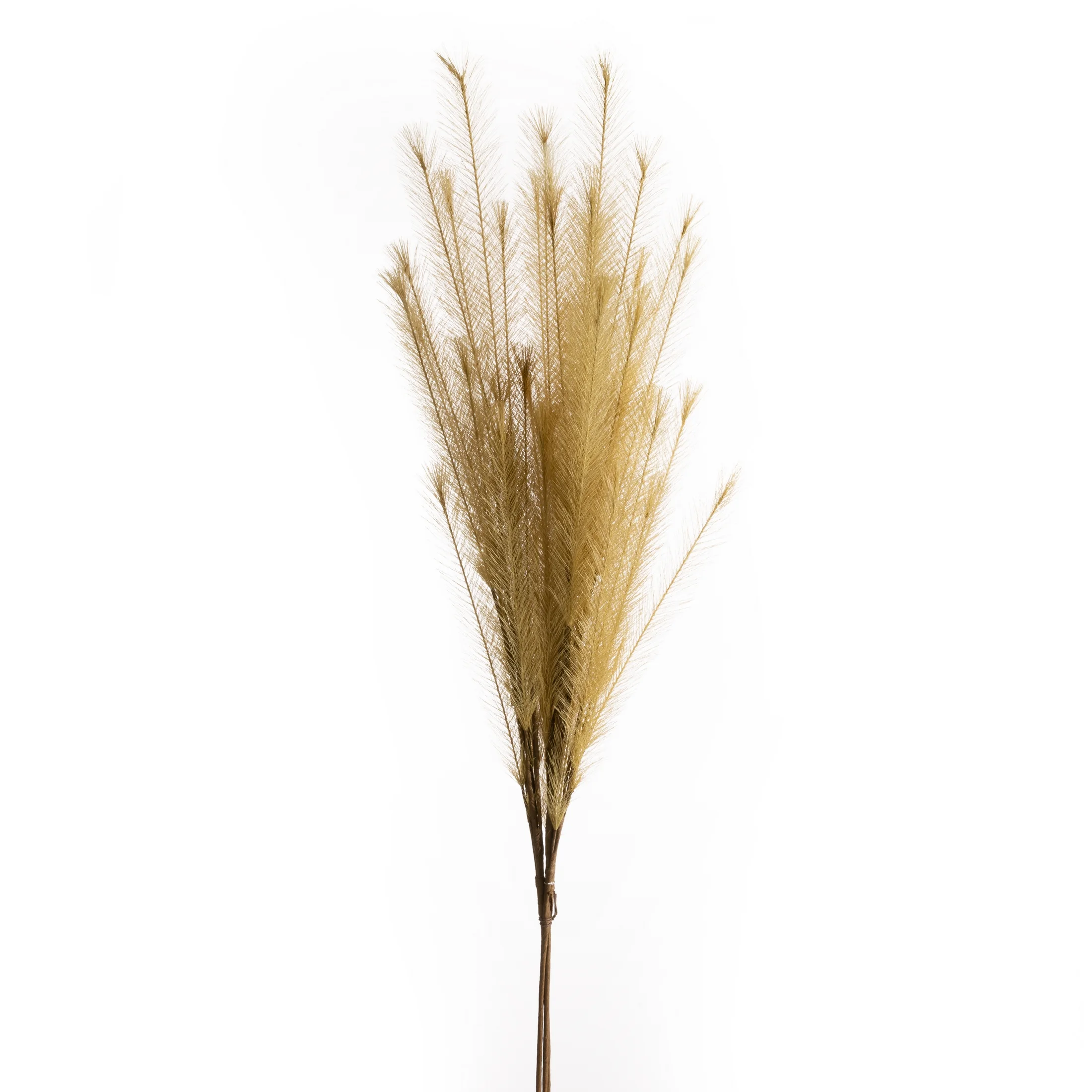 Gałązka sztuczna trawa pampasowa beżowa z ozdobnym pióropuszem 80 cm