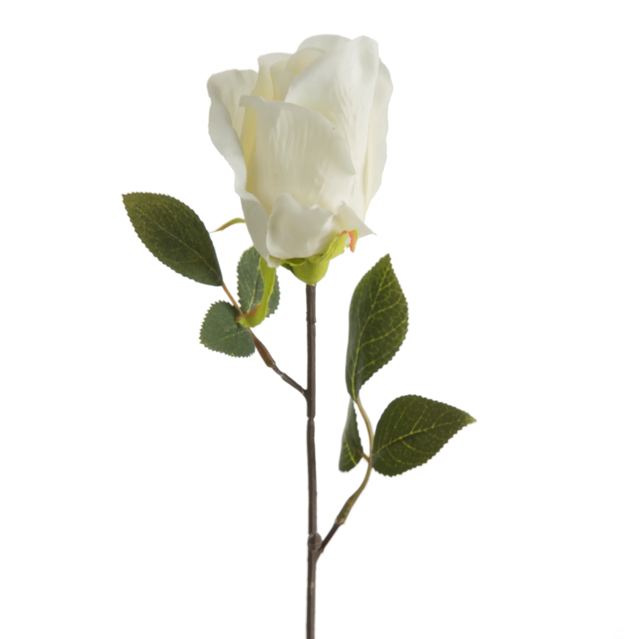 Kwiat sztuczny róża kremowa 53 cm