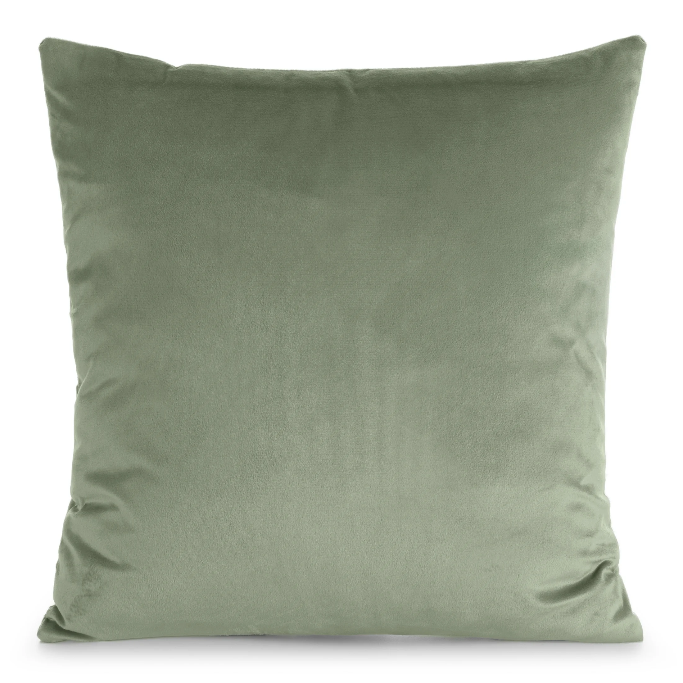 Poszewka na poduszkę 45x45 cm welwetowa, gładka jasnomiętowa o delikatnym połysku GAJA 1 | eurofirany