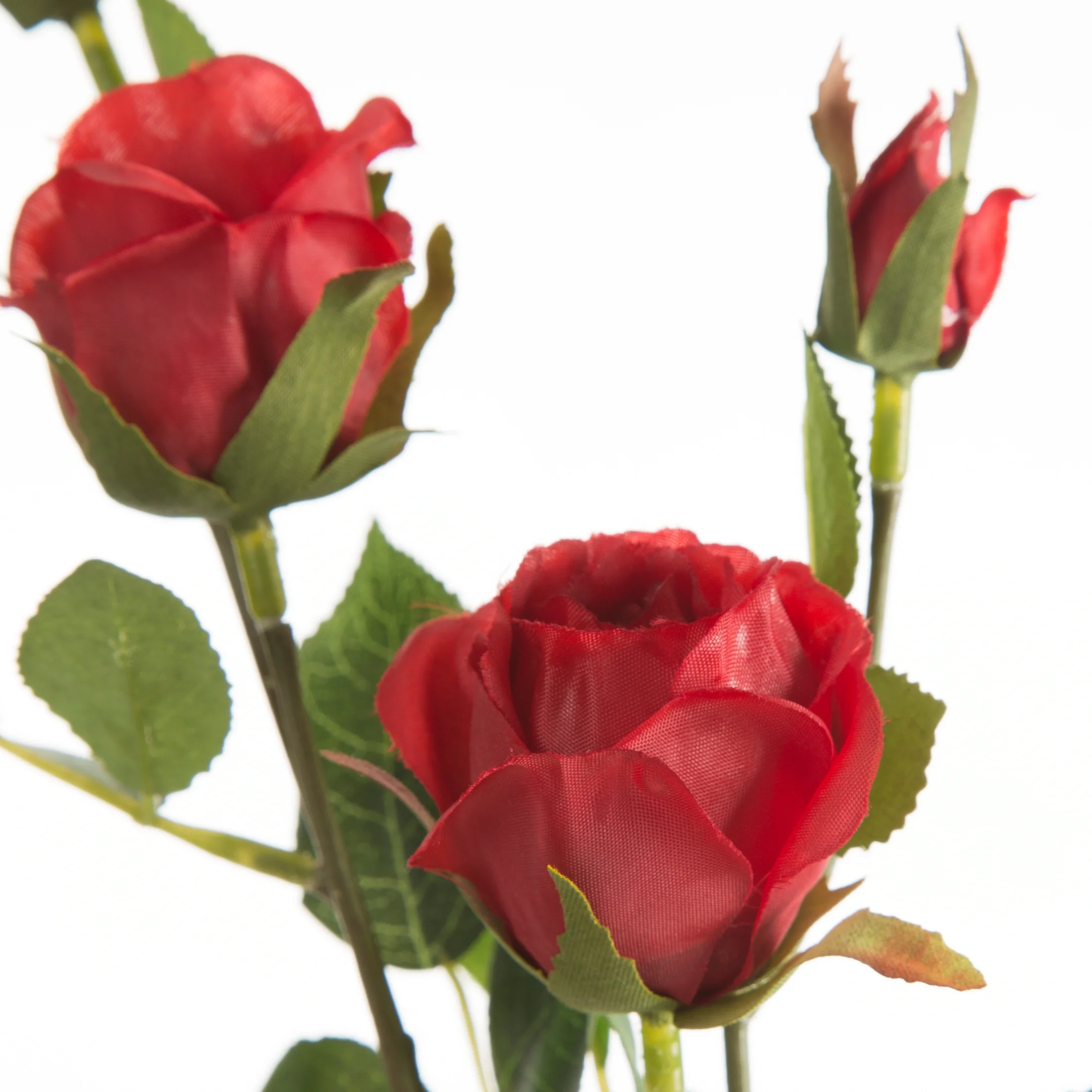 Kwiat sztuczny róża czerwona 75 cm