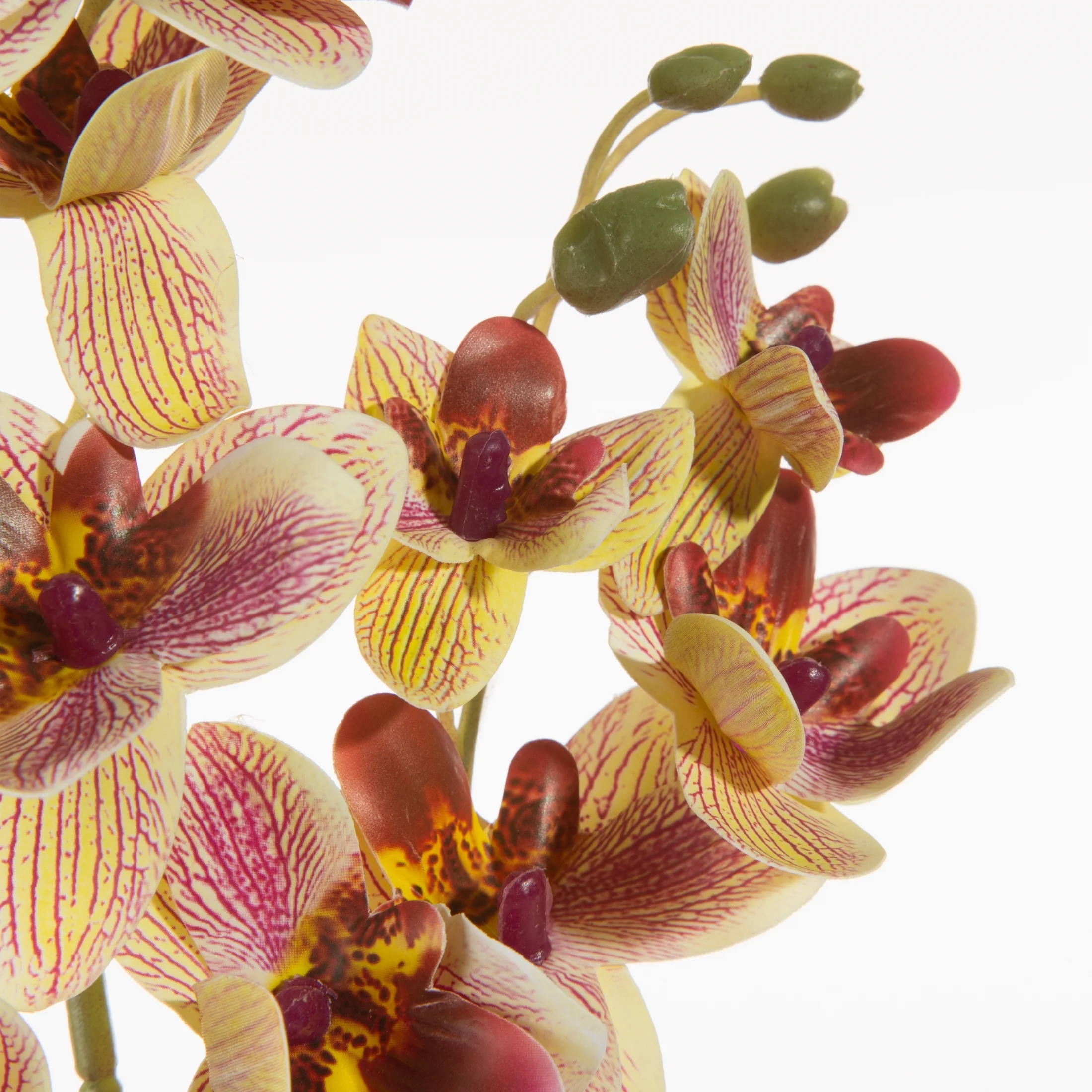 Kwiat sztuczny storczyk wielokwiatowy żółto, różowy 77 cm