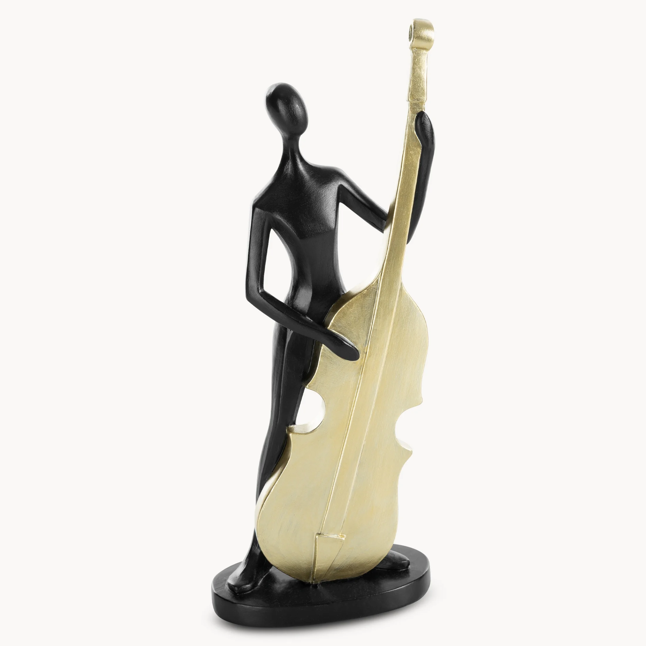 Figurka dekoracyjna mężczyzny z kontrabasem | eurofirany