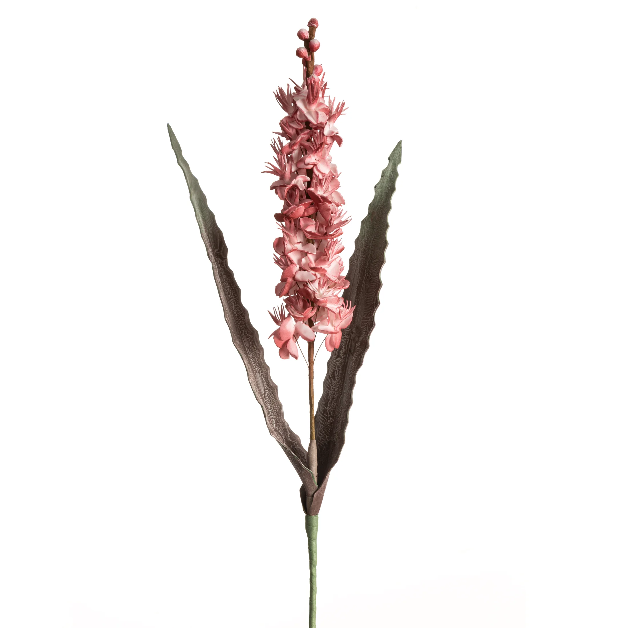 Kwiat sztuczny różowy z plastycznej pianki foamiran 100 cm