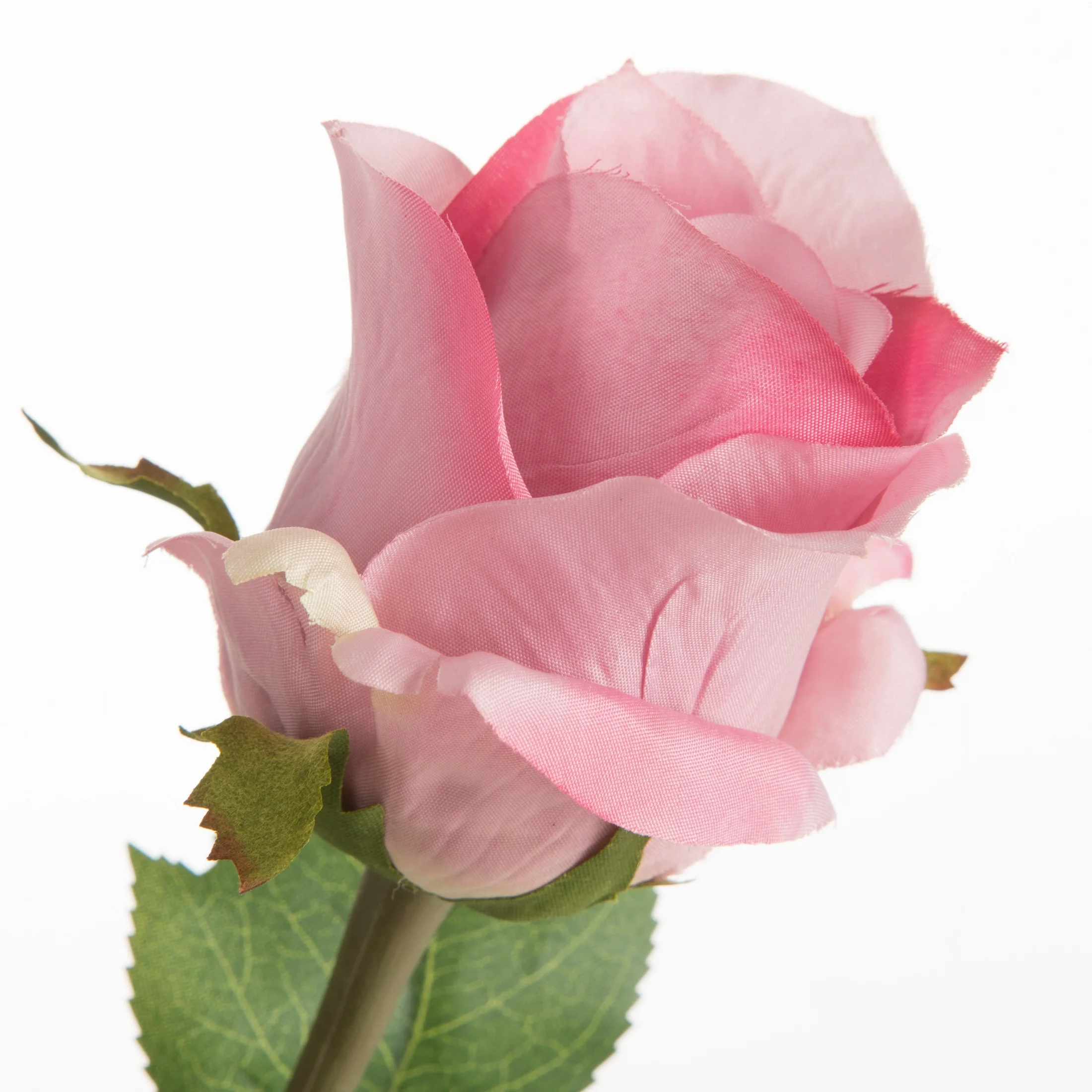 Kwiat sztuczny róża różowa 55 cm