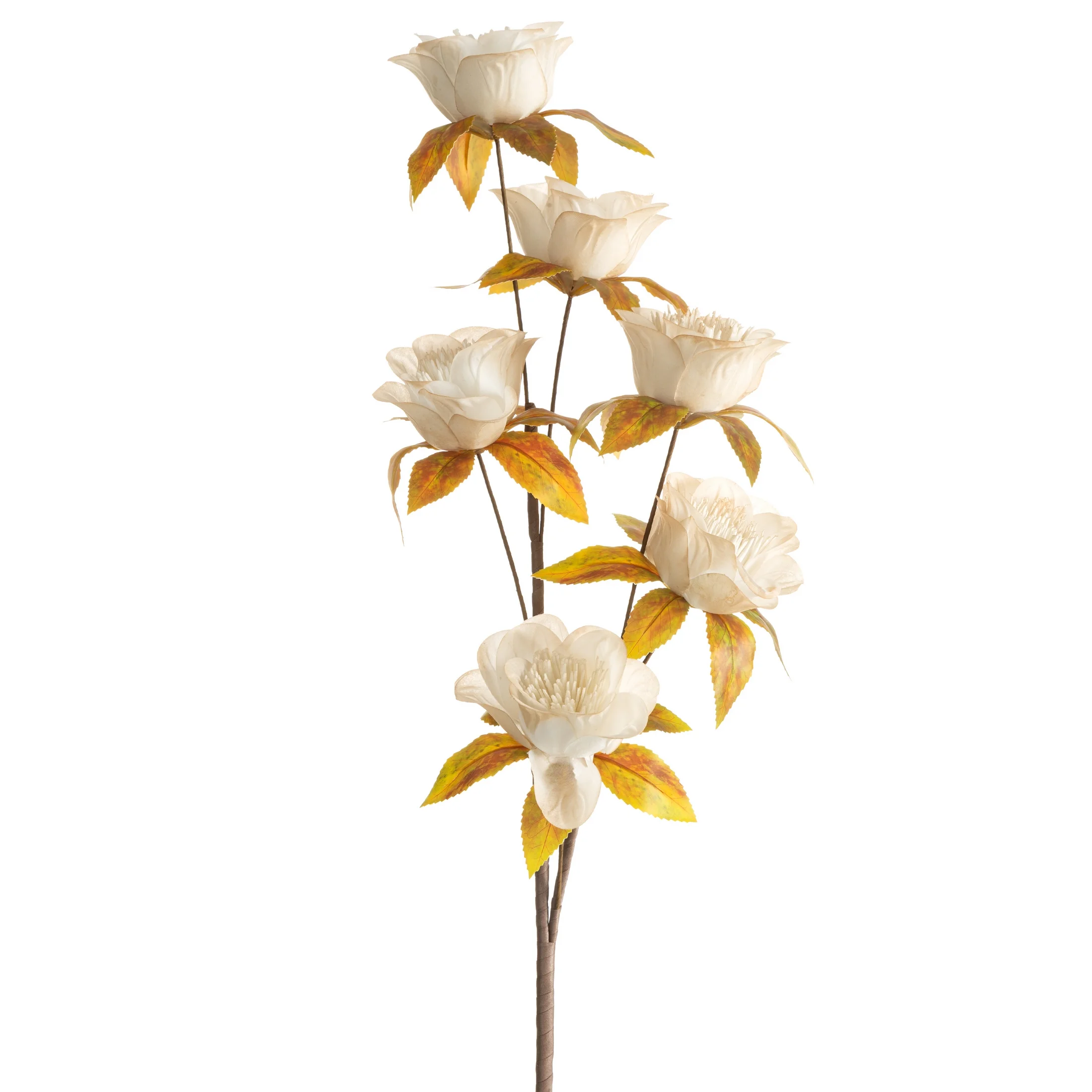 Kwiat sztuczny kremowo, żółty 84 cm