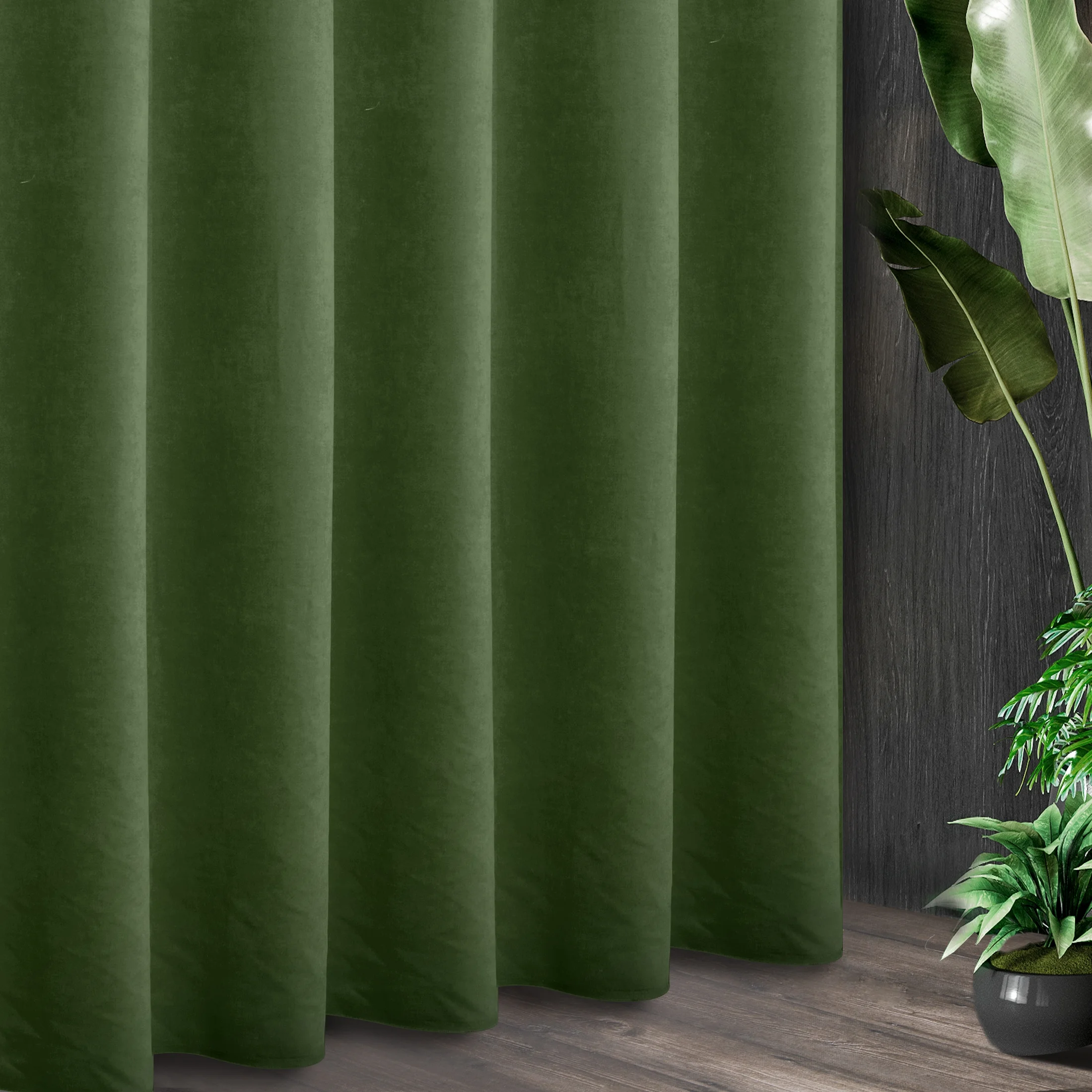 Tkanina zasłonowa o miękkiej welurowej strukturze