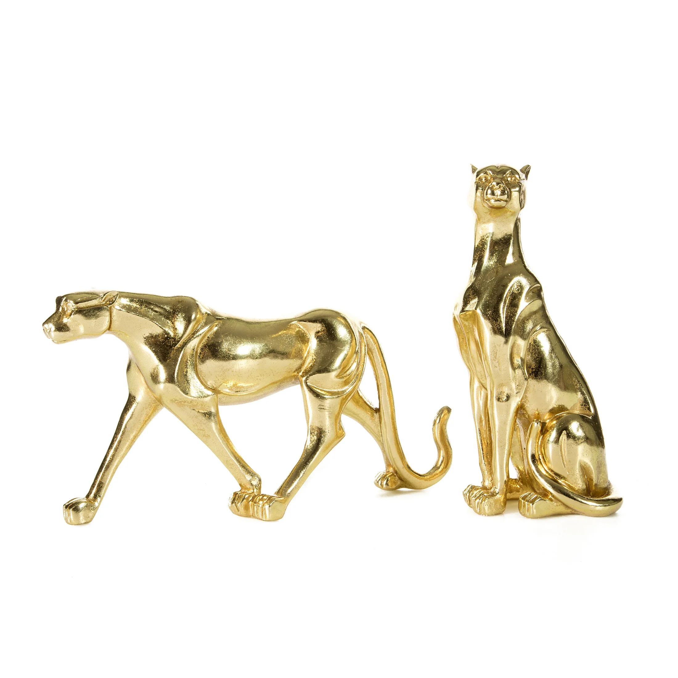 Figurka złota gepard 12x9x24 cm