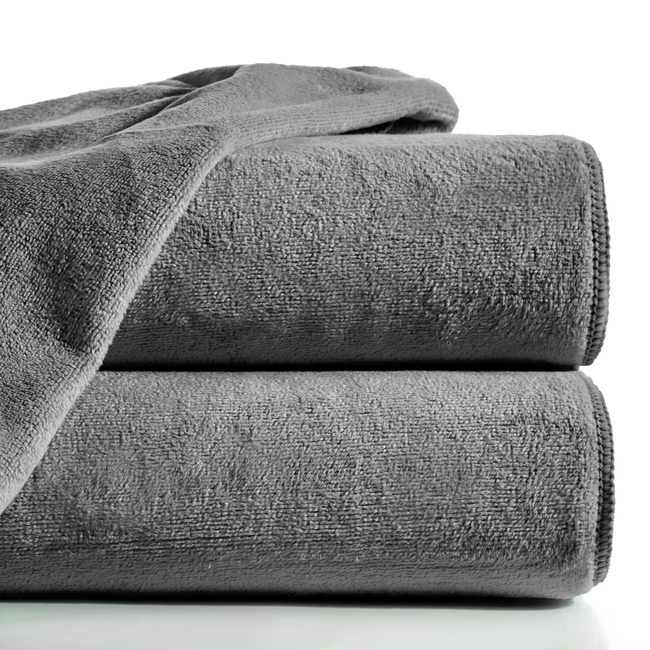 Ręcznik szybkoschnący 70x140 cm z mikrofibry kolor grafitowy 380g/m2 AMY