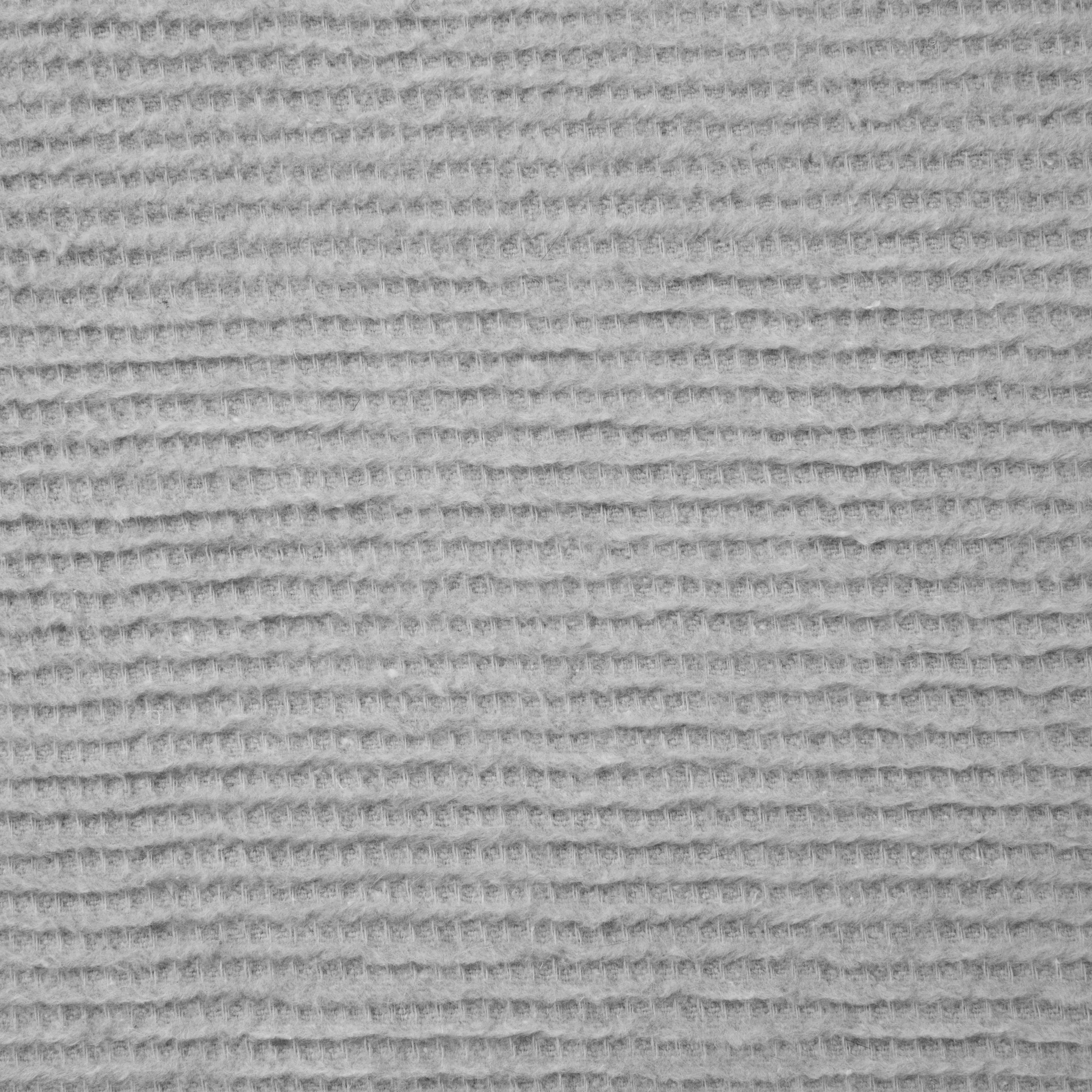 Narzuta na fotel-koc bawełniana 70x160 cm srebrna ze strukturalnym wzorem 3D AMBER Design 91