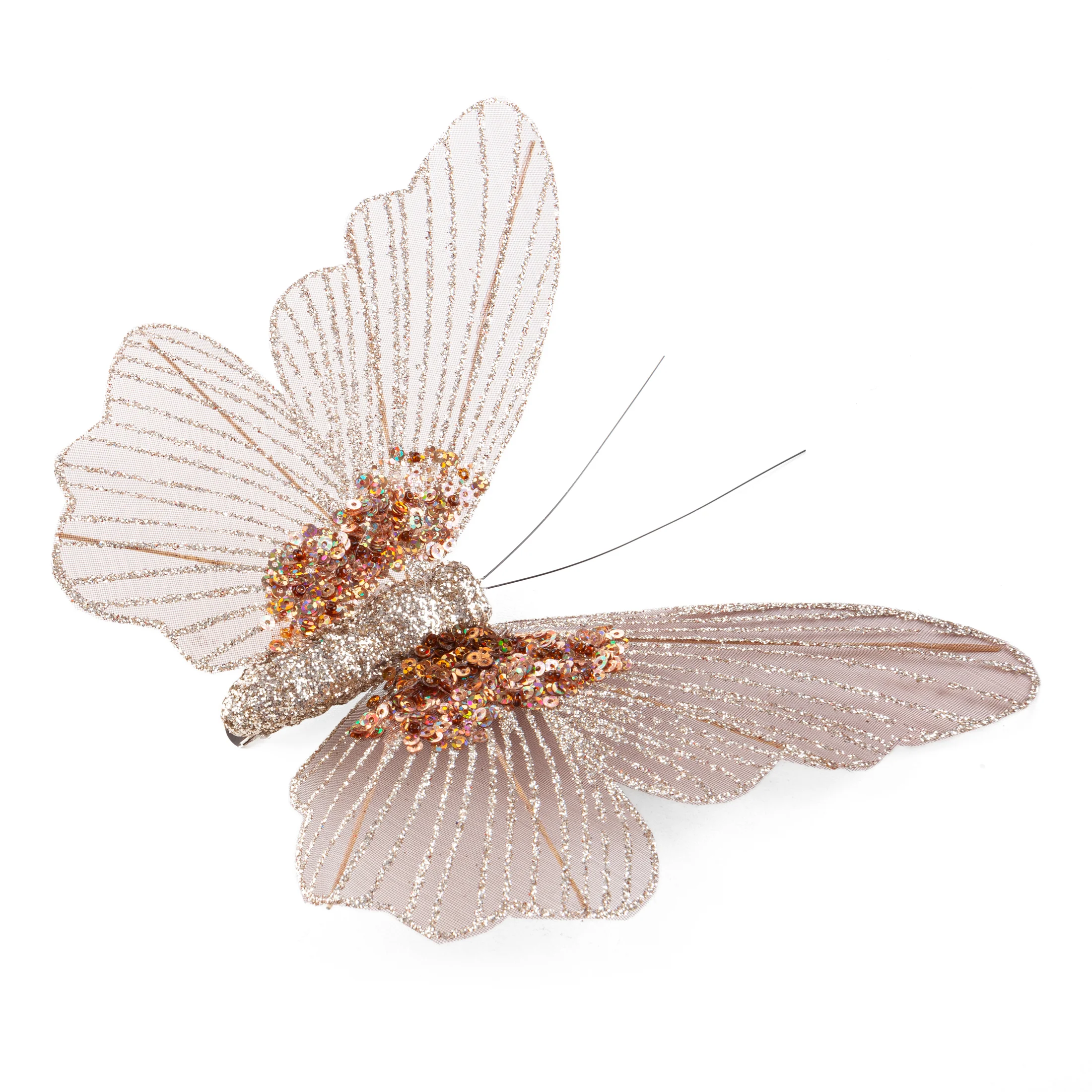 Ozdoba choinkowa MOTYL z lśniącymi akcentami | eurofirany