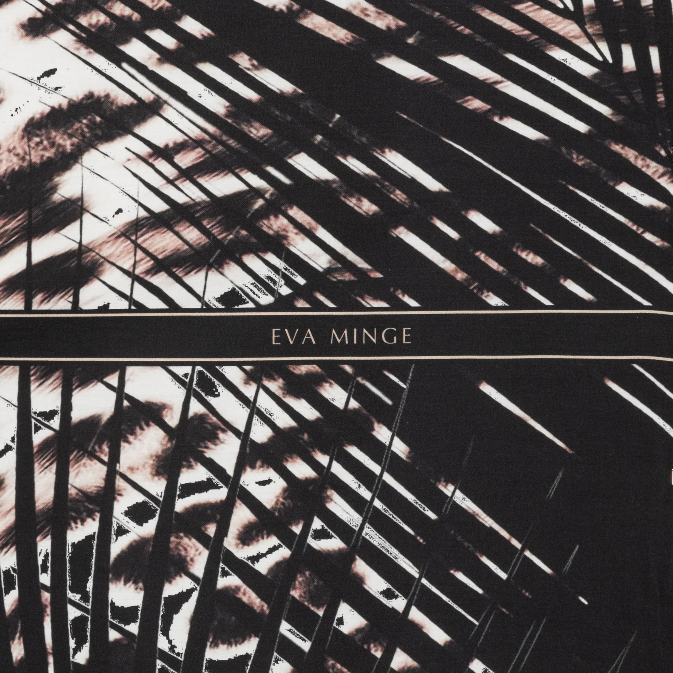 Pościel 140x200 cm komplet 2 częściowy z makosatyny bawełnianej kolor jasnobrązowy, czarny z motywem zwierzęcym EVA 21 Eva Minge