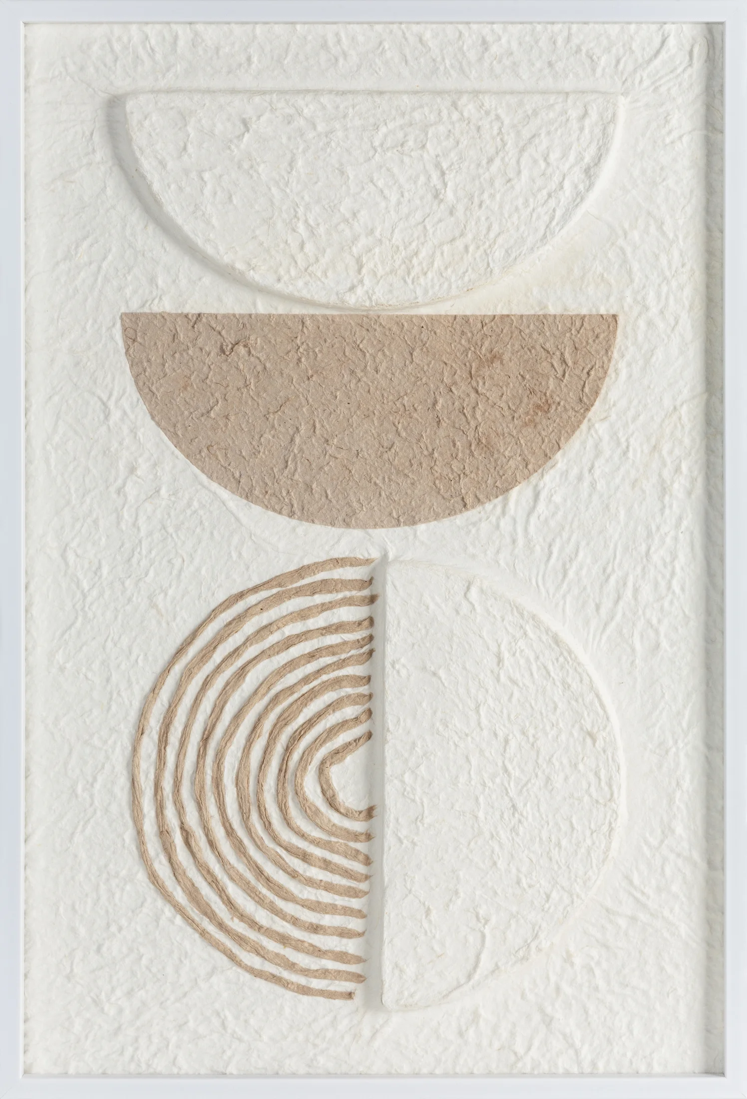 Obraz z wyraźną strukturą w stylu boho oprawiony w ramę | eurofirany