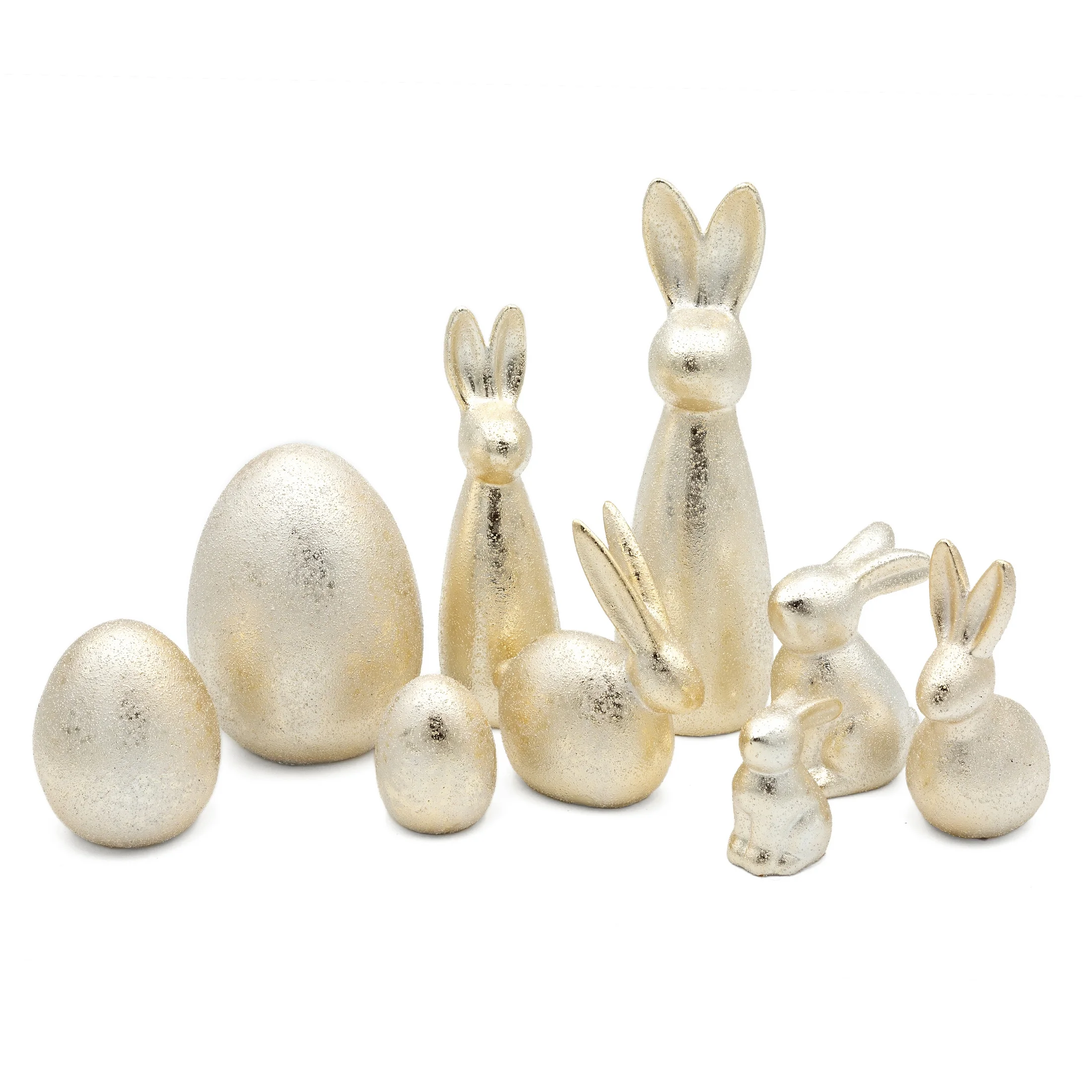 Figurka wielkanocna ZAJĄCZEK z przecieranym wzorem