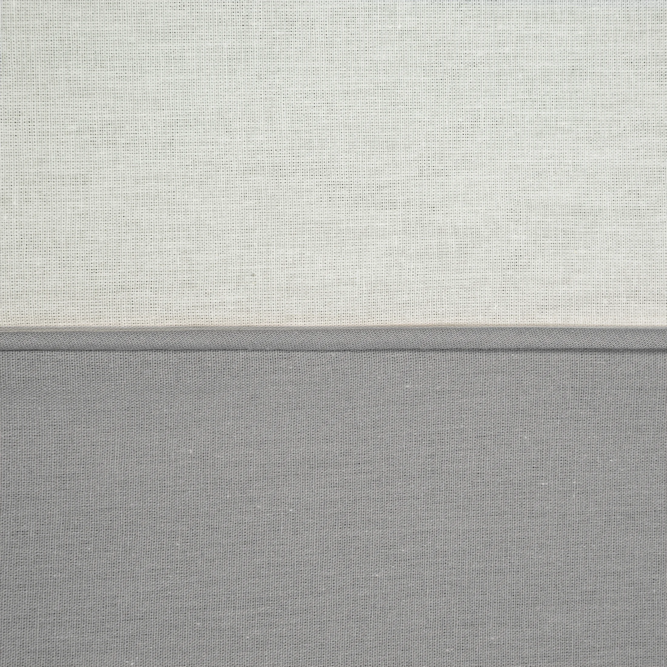 Pościel 160x200 cm komplet 3 częściowy z bawełny renforce kolor biały, stalowy NOVA DUO