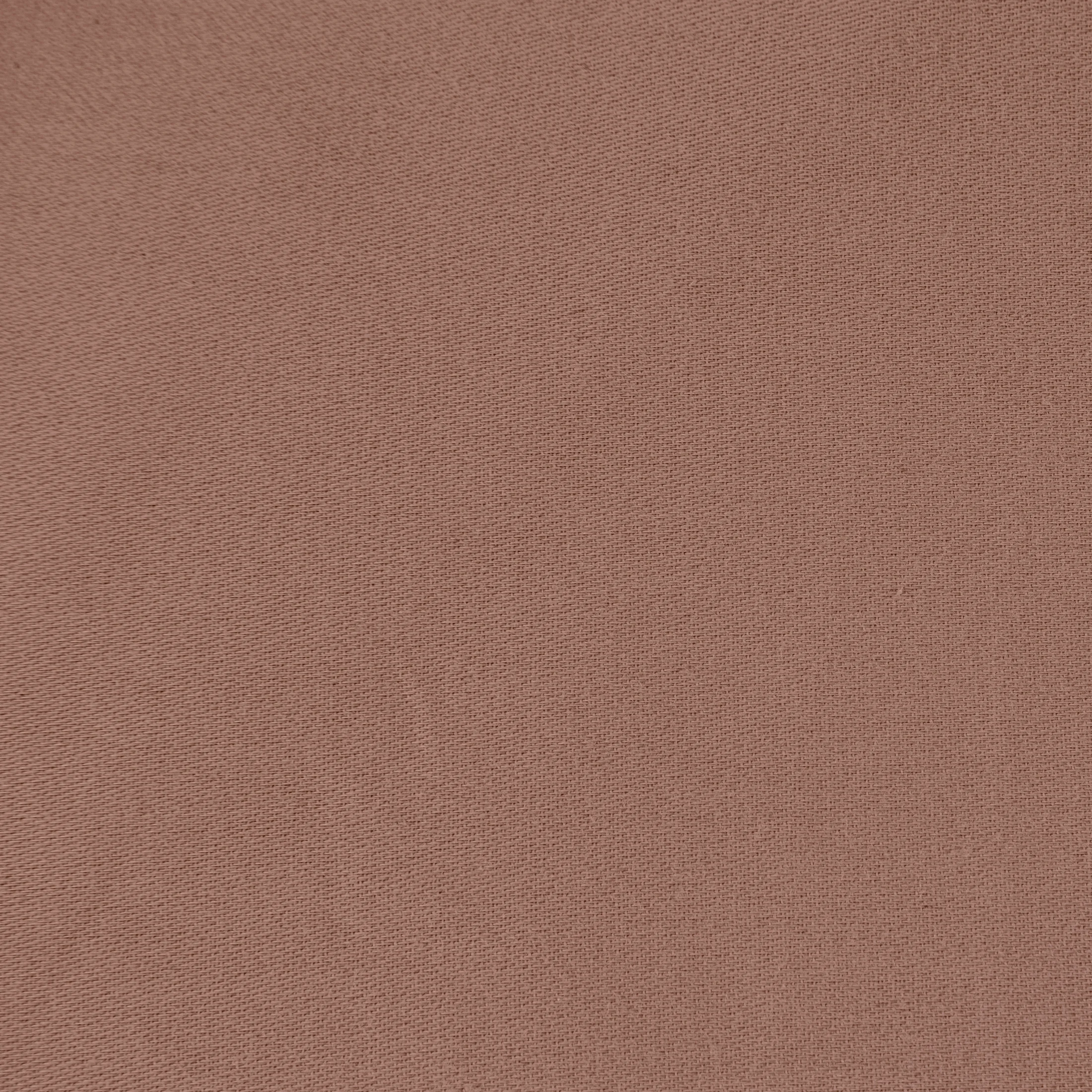 Pościel 140x200 cm komplet 2 częściowy gładka z satyny bawełnianej kolor brązowy DINA Diva Line