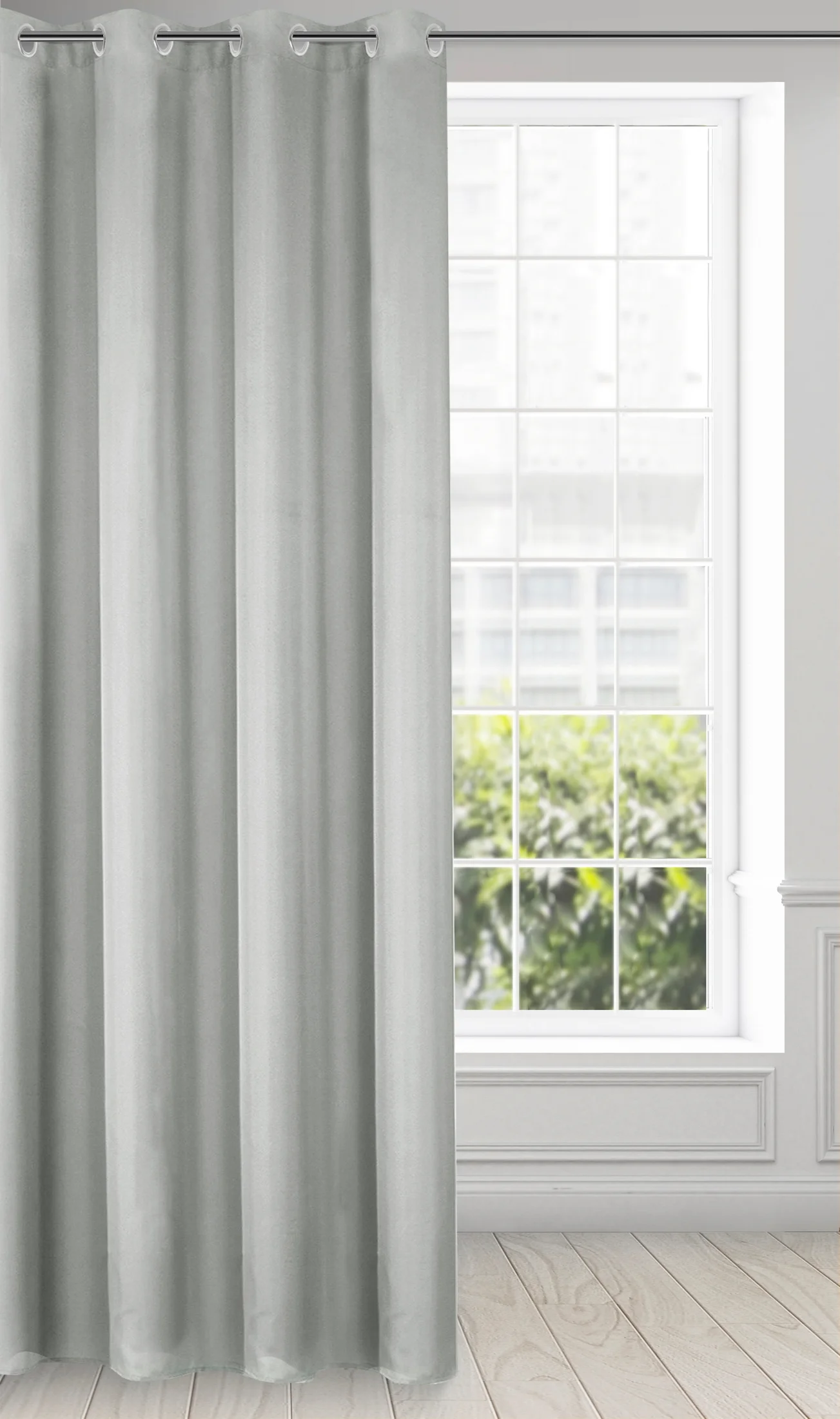 Zasłona stalowa, matowa 140x250 cm przelotka - TRIS