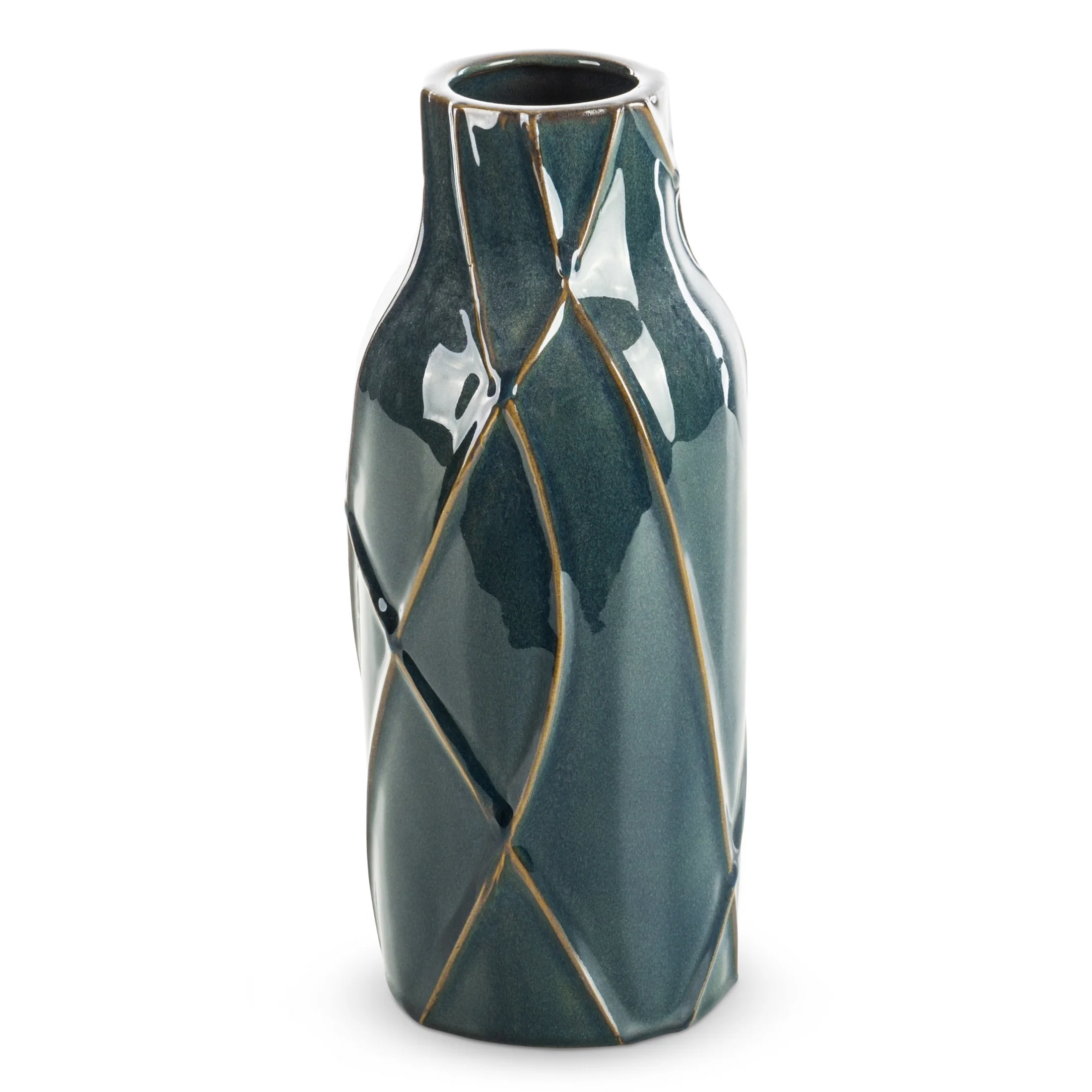 Wazon ceramiczny TEO z nowoczesnym wypukłym wzorem | eurofirany