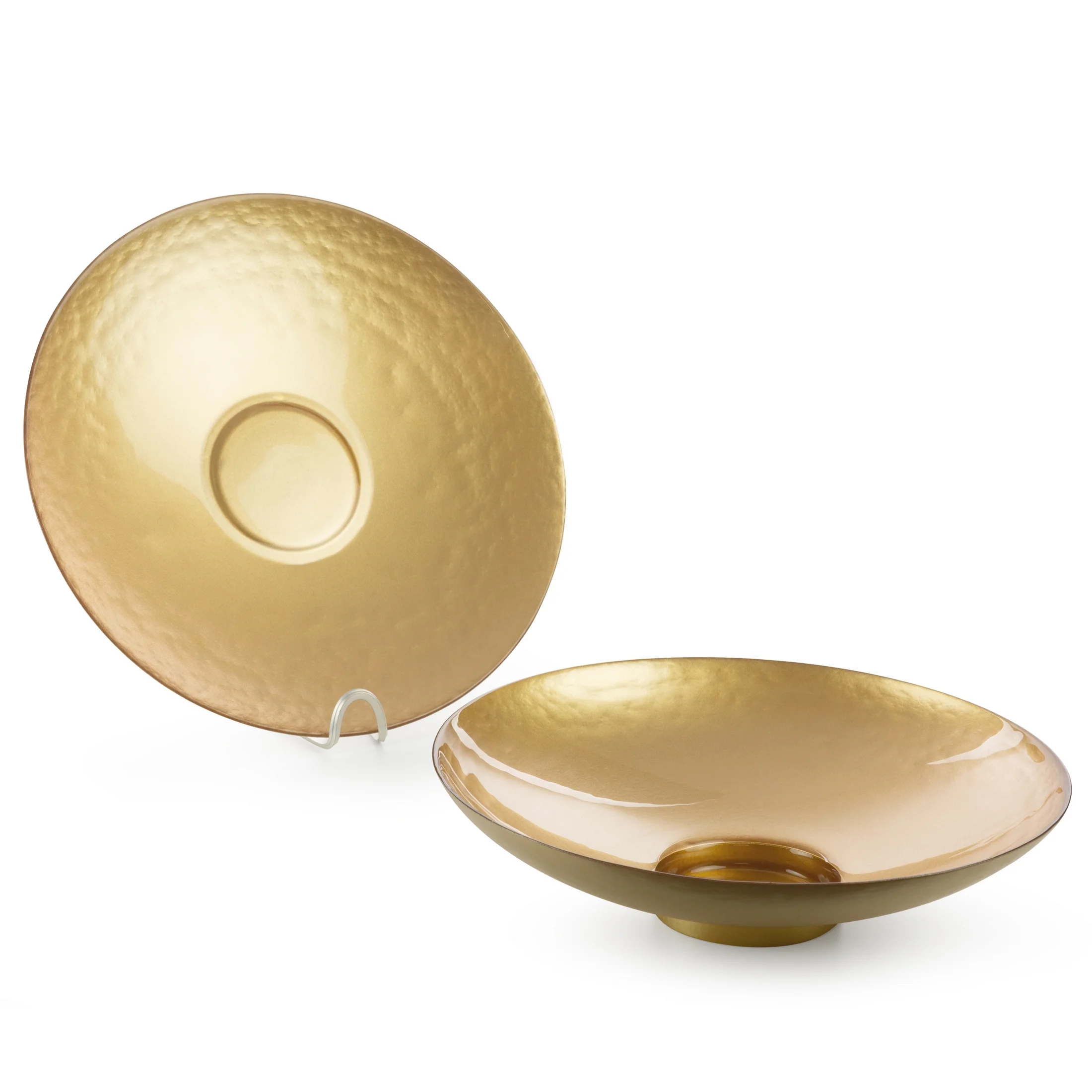 Misa ze szkła artystycznego złota