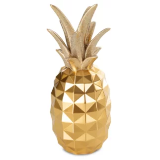Figurka złota ananas średnica 10x25 cm ESTEL