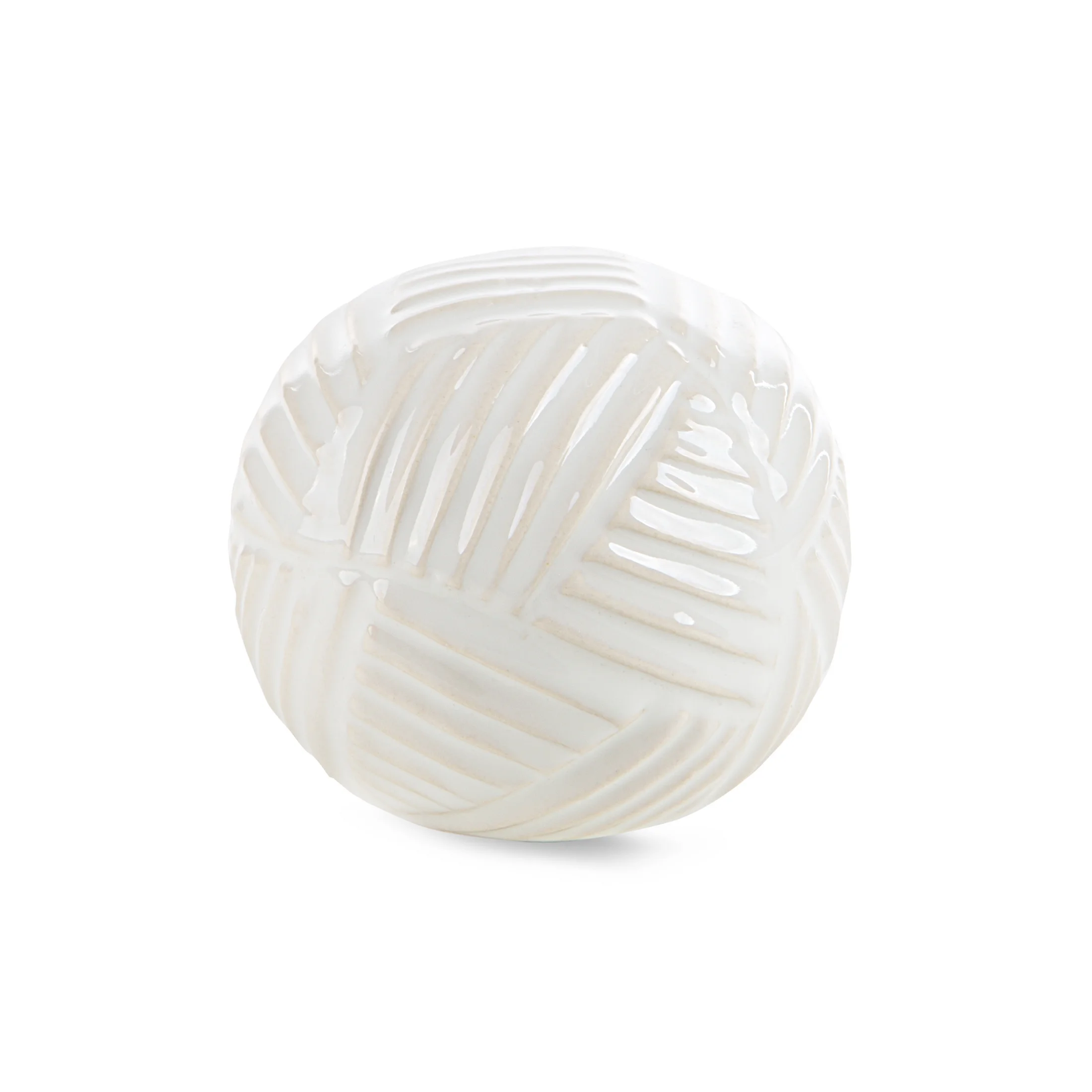 Figurka dekoracyjna kula ROMINA z wytłaczanym wzorem | eurofirany