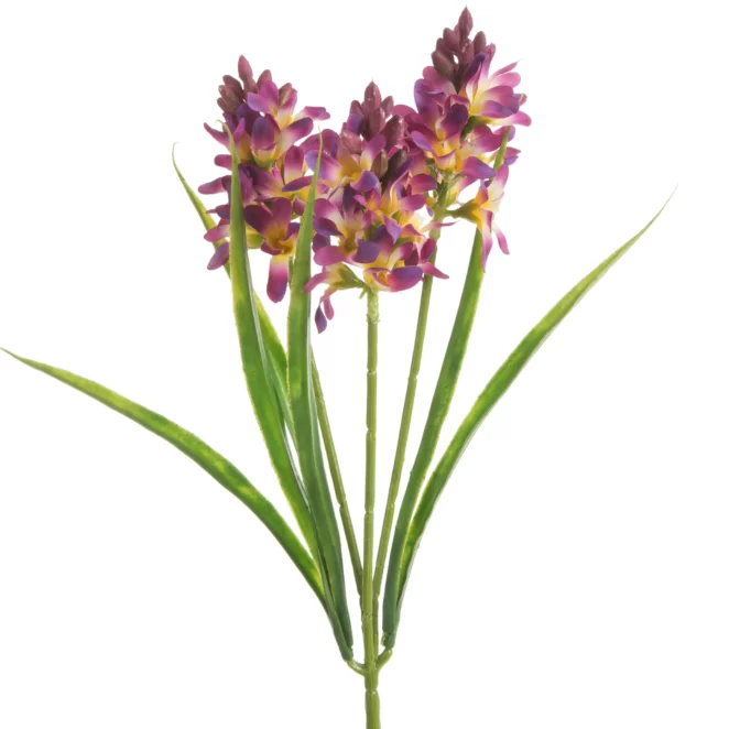 Kwiat sztuczny hiacynt bordowy 32 cm
